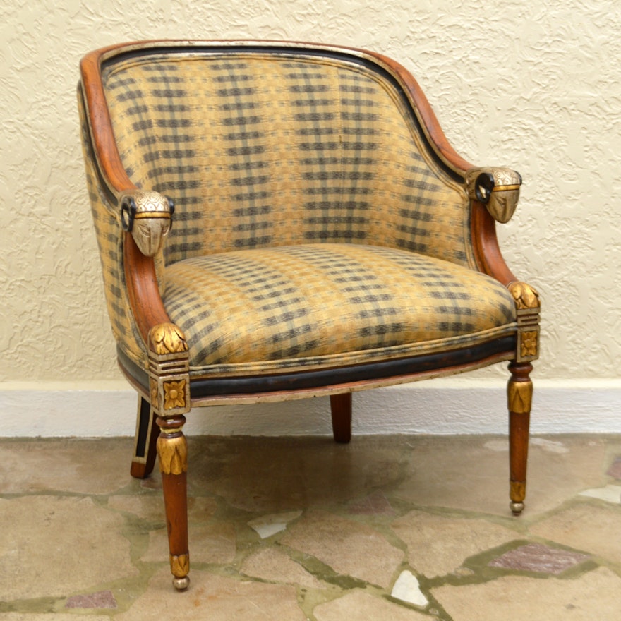 Neoclassical Style Club Chair by C. R. Laine Furniture Company