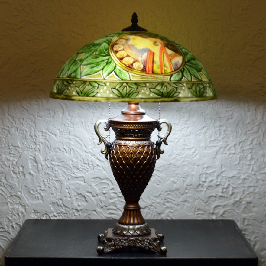 Art Nouveau Style Table Lamp