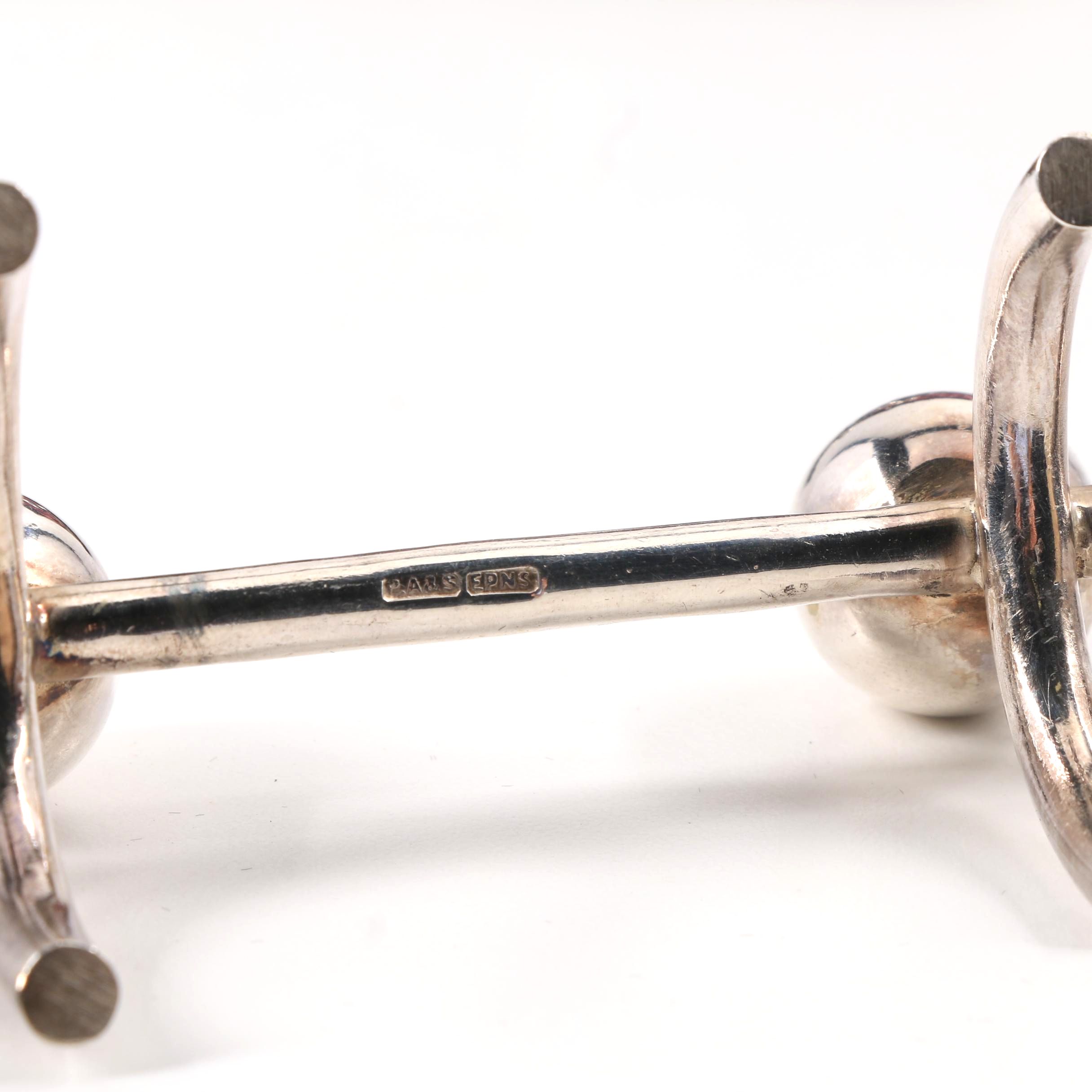 1930s English Silver Plate Knife Rests in Presentation Box