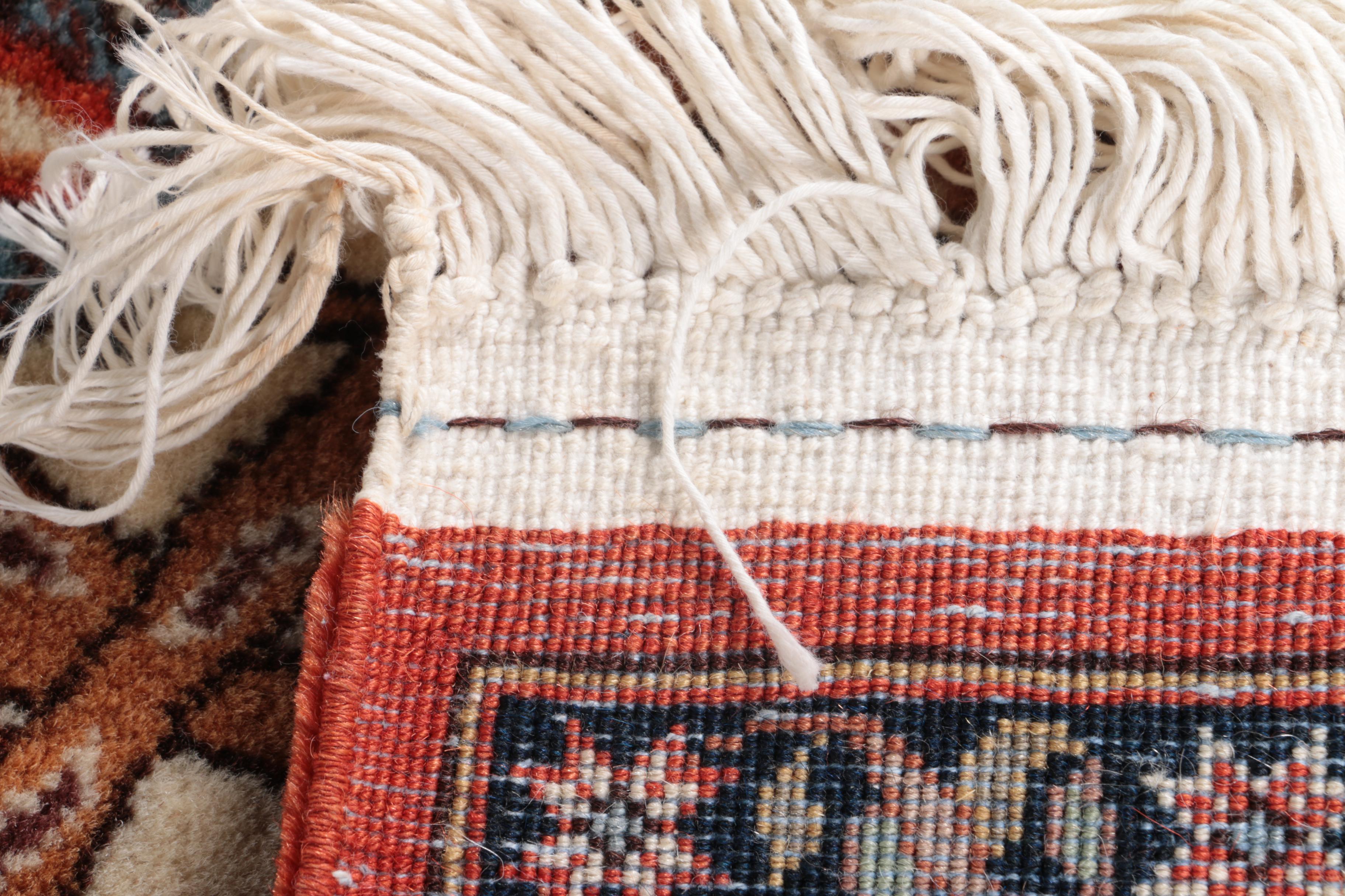 Hand-Knotted Romanian Pictorial "Tree of Life" Area Rug