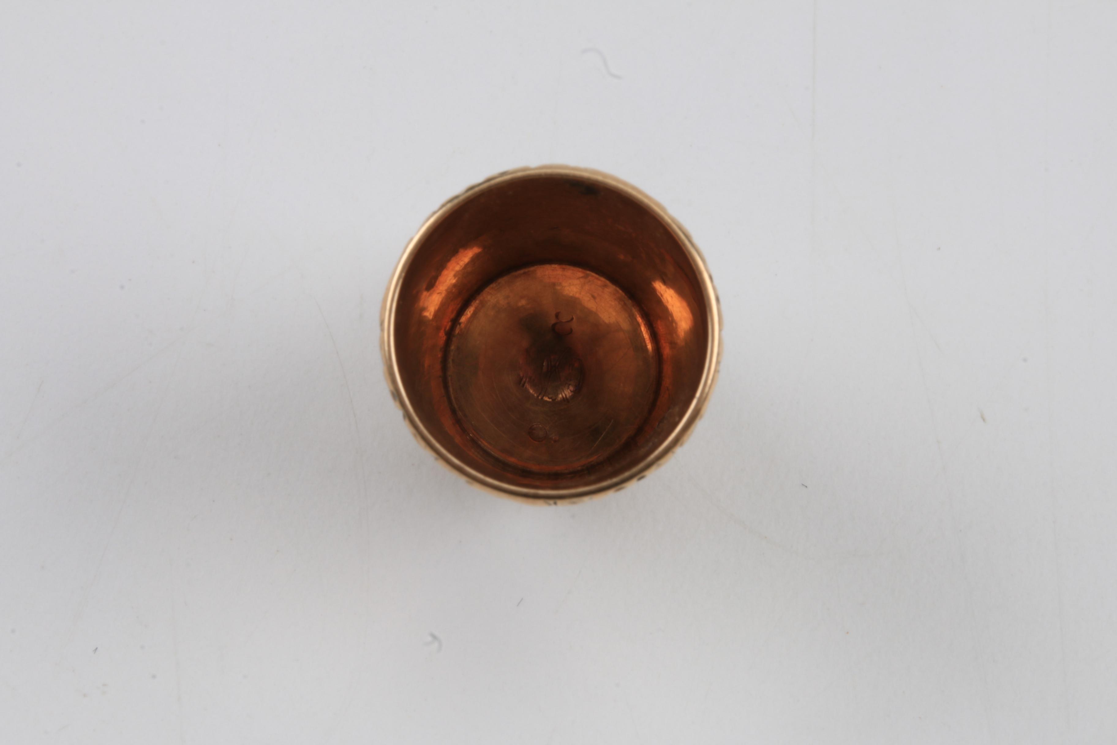 Pair of 14K Yellow Gold Thimbles