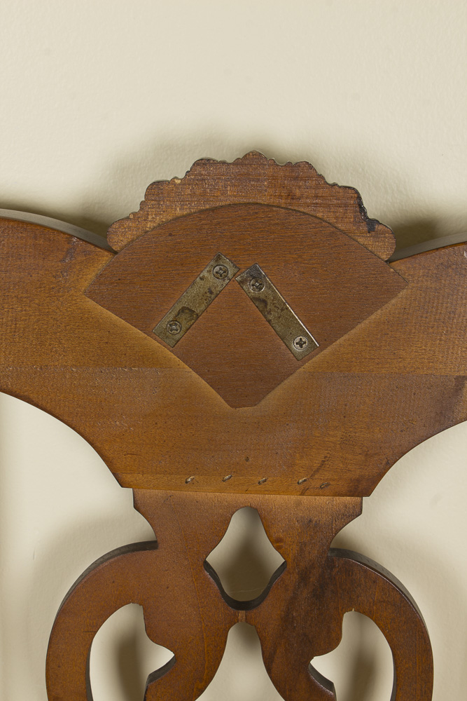 Size Full Dark Stained Traditional Style Wooden Headboard