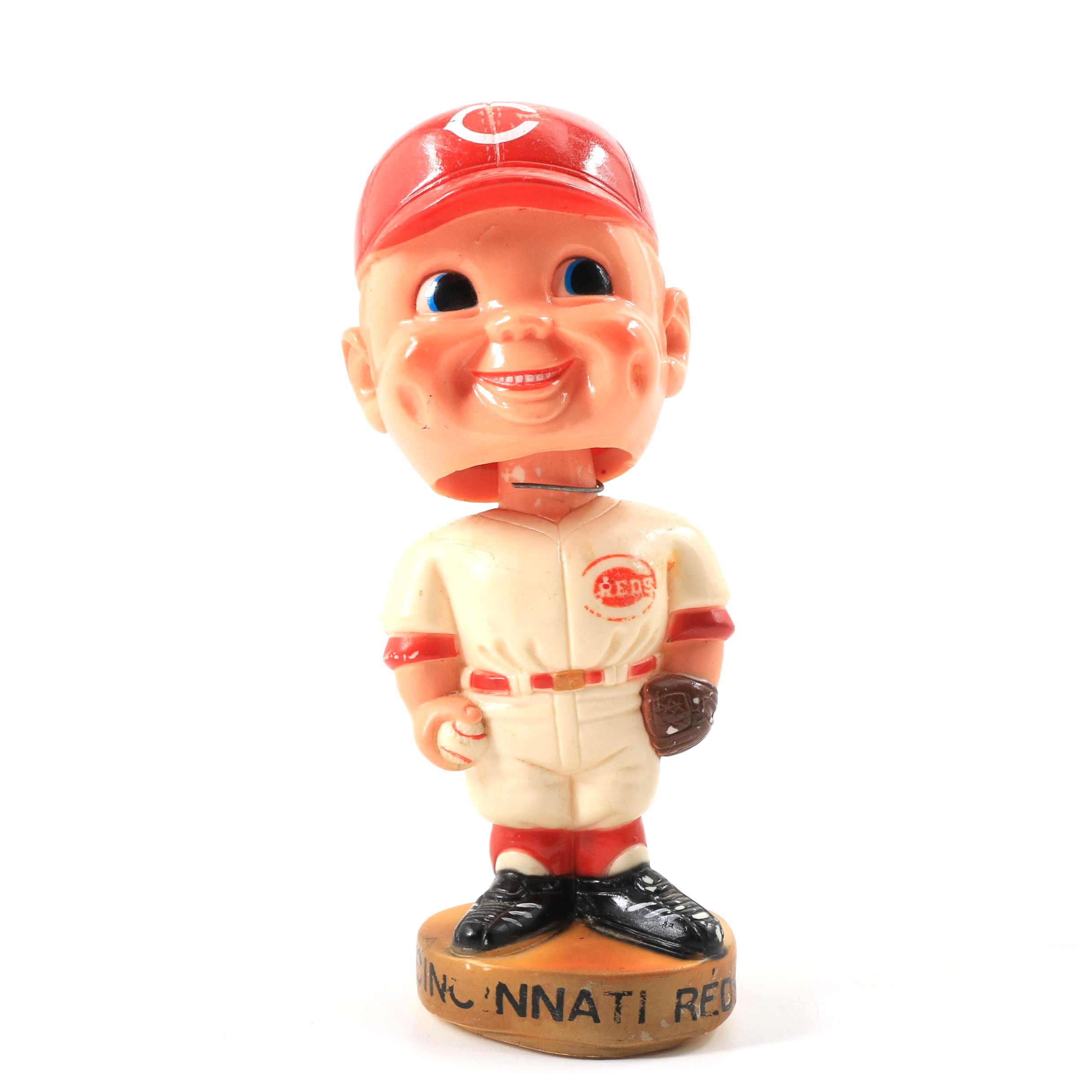 Circa 1974 "Mr. Red" Cincinnati Reds Baseball Bobblehead