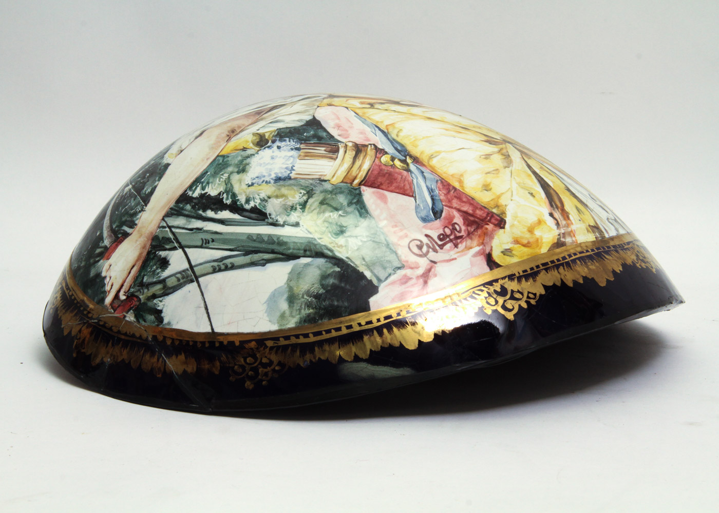 Painted Ceramic Wall Hanging