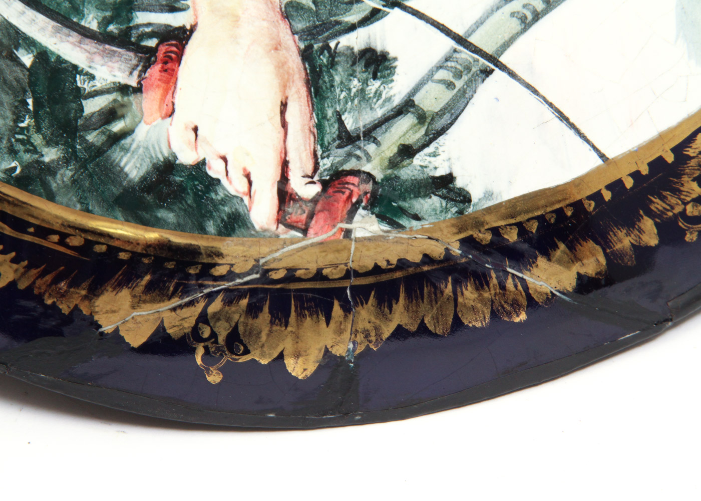 Painted Ceramic Wall Hanging