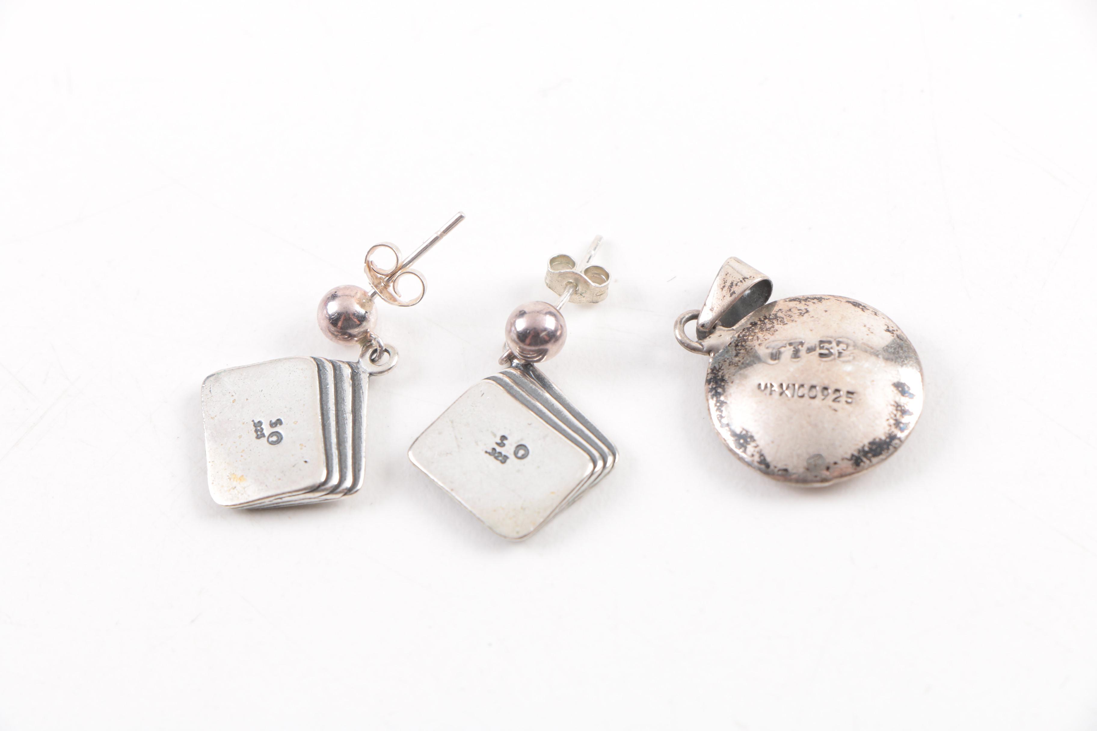 Sterling Silver Jewelry Including Taxco