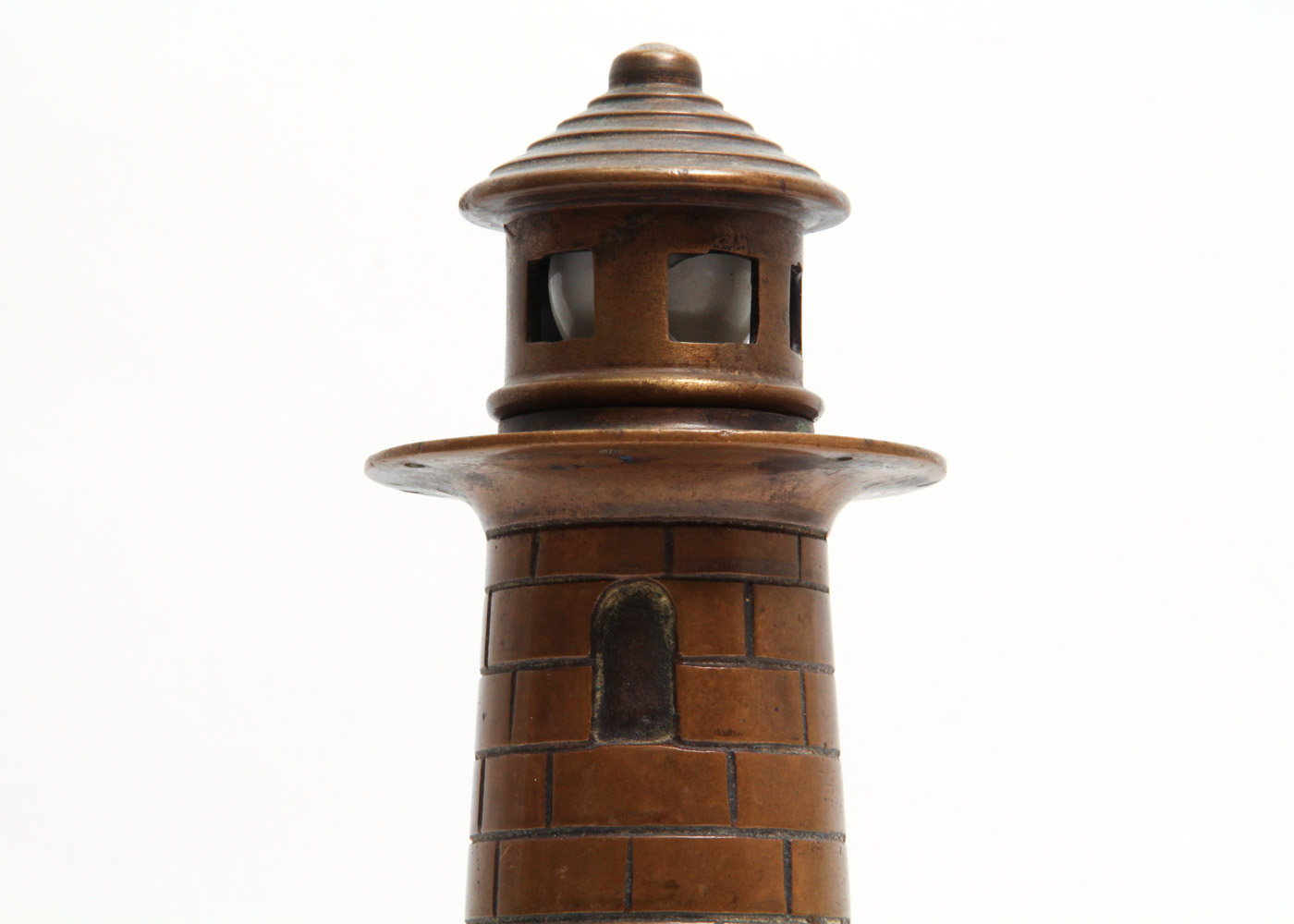 Vintage Bronze Lighthouse Lamp
