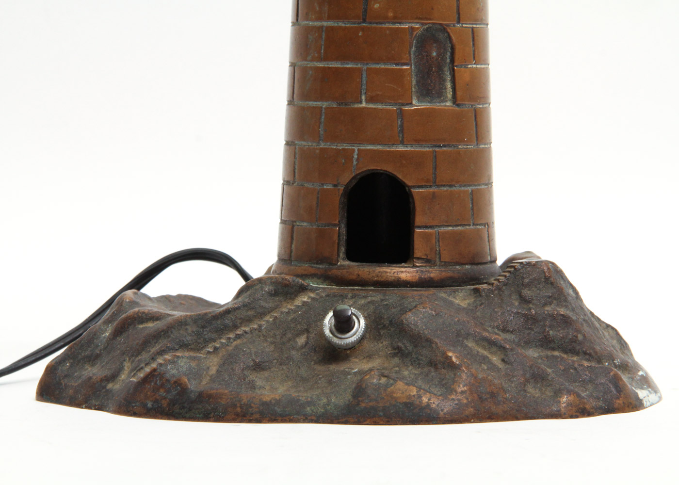 Vintage Bronze Lighthouse Lamp