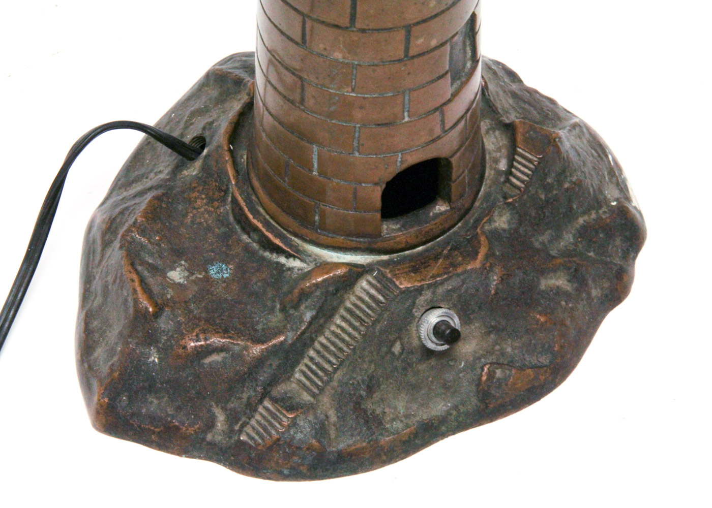 Vintage Bronze Lighthouse Lamp