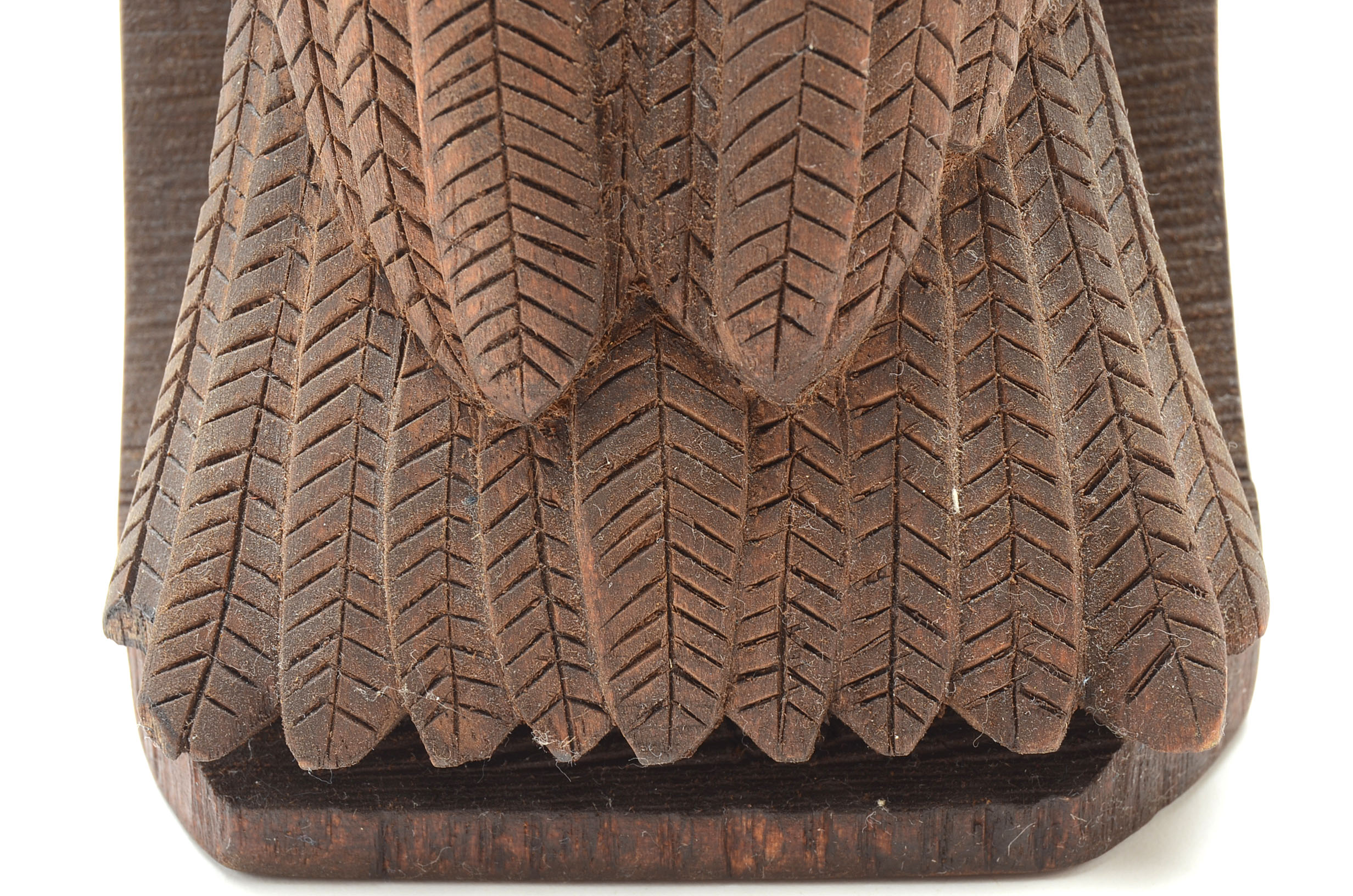 George Berry Carved Wood Sculpture of a Hawk