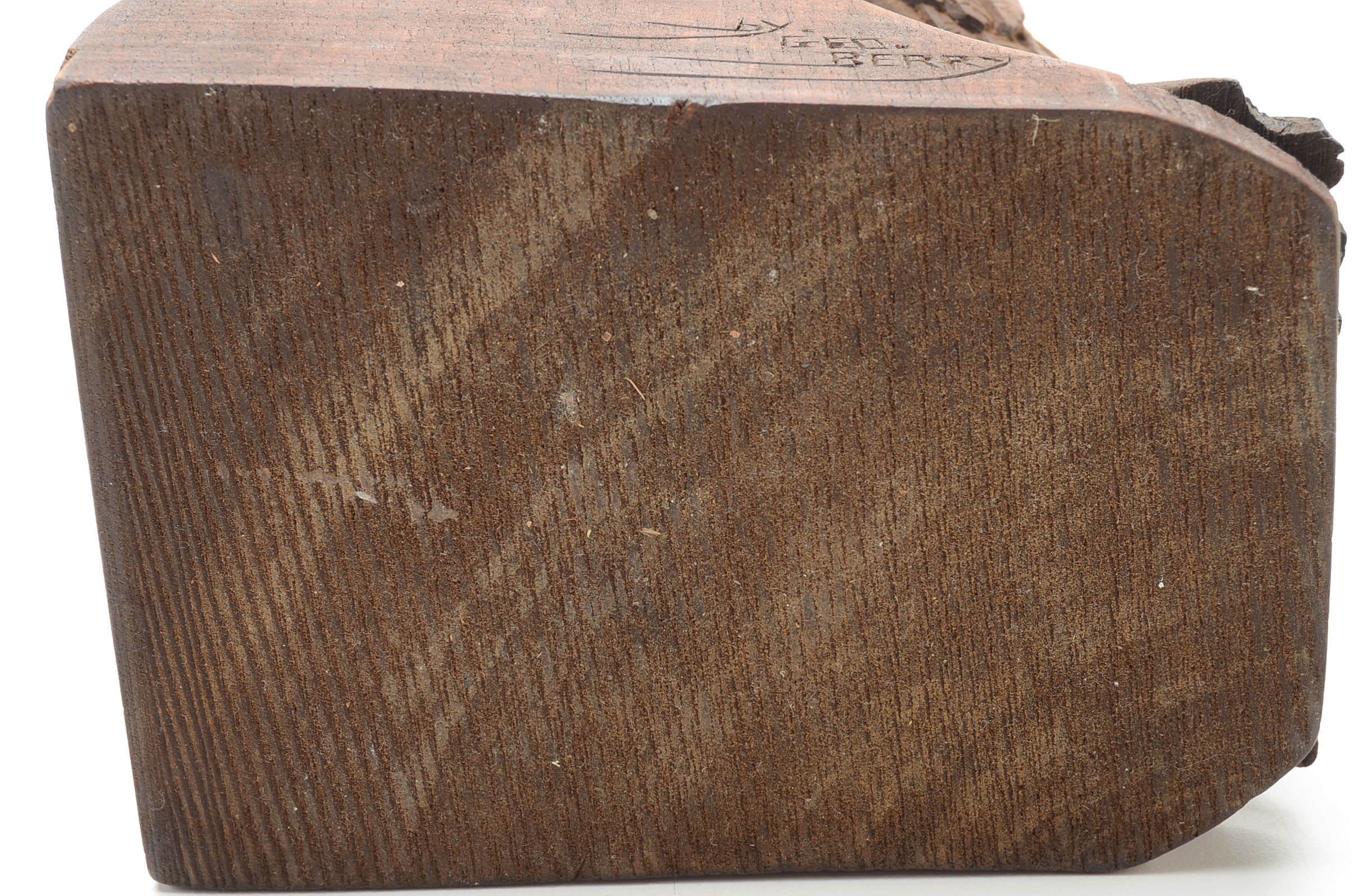 George Berry Carved Wood Sculpture of a Hawk