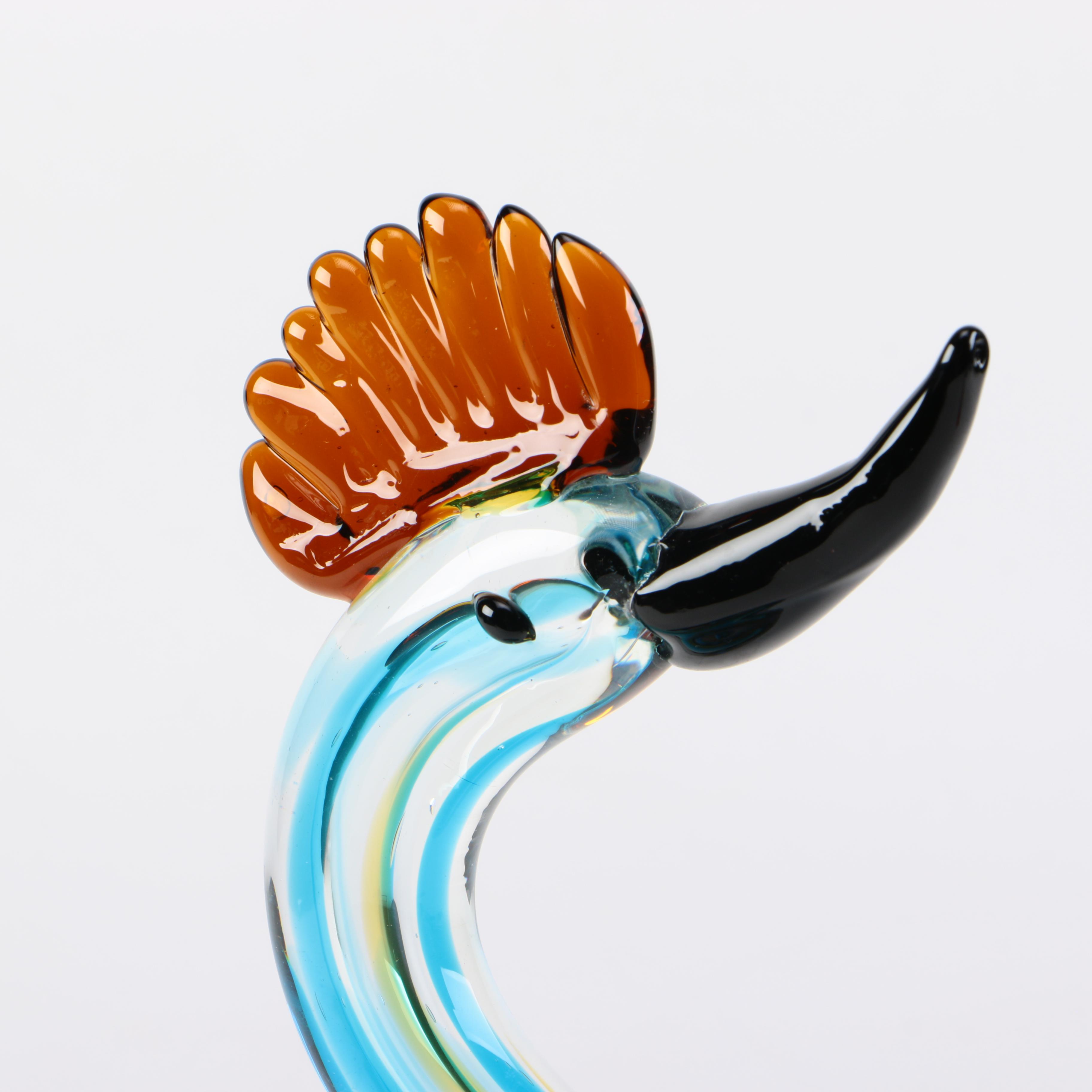 Murano Art Glass Bird Figurine
