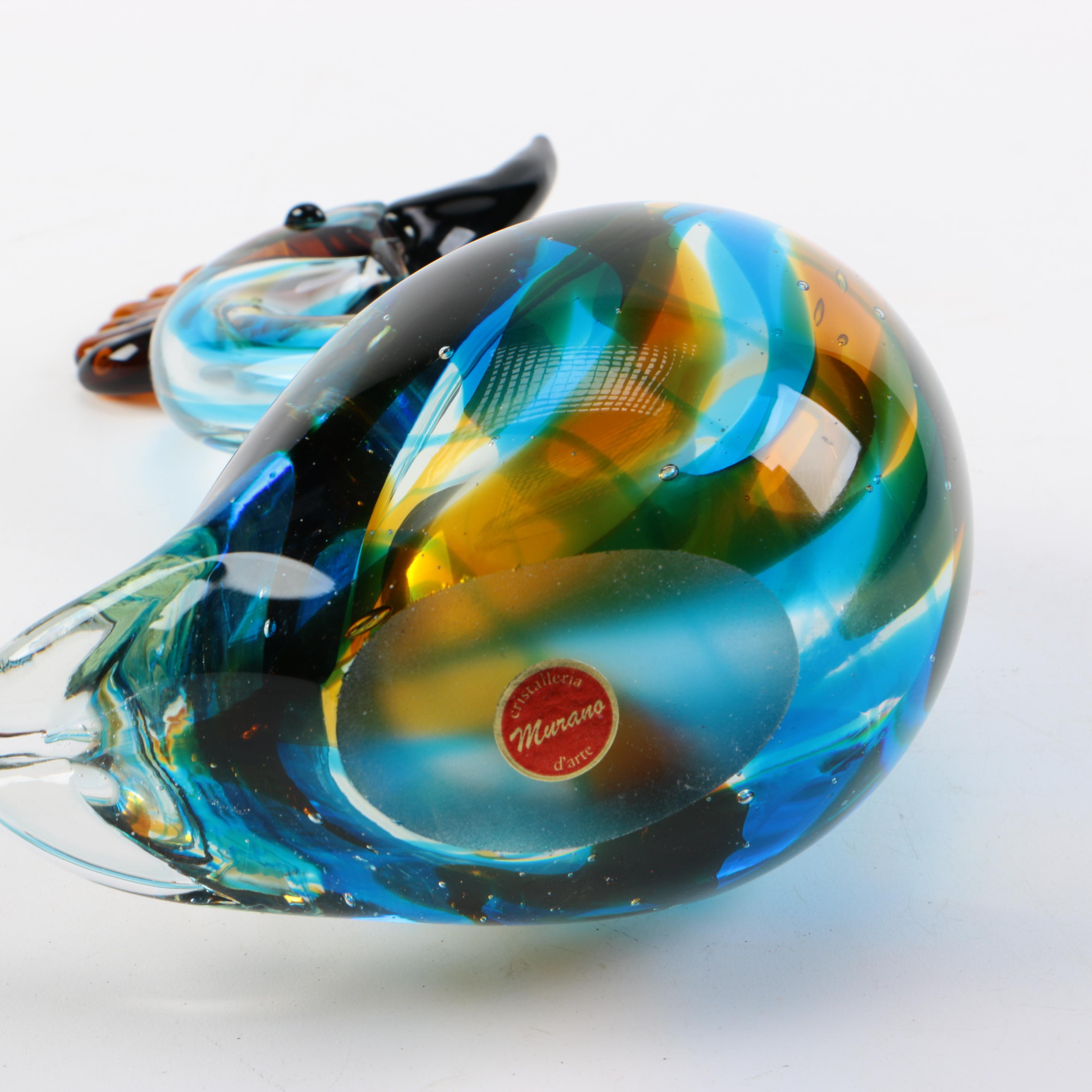 Murano Art Glass Bird Figurine