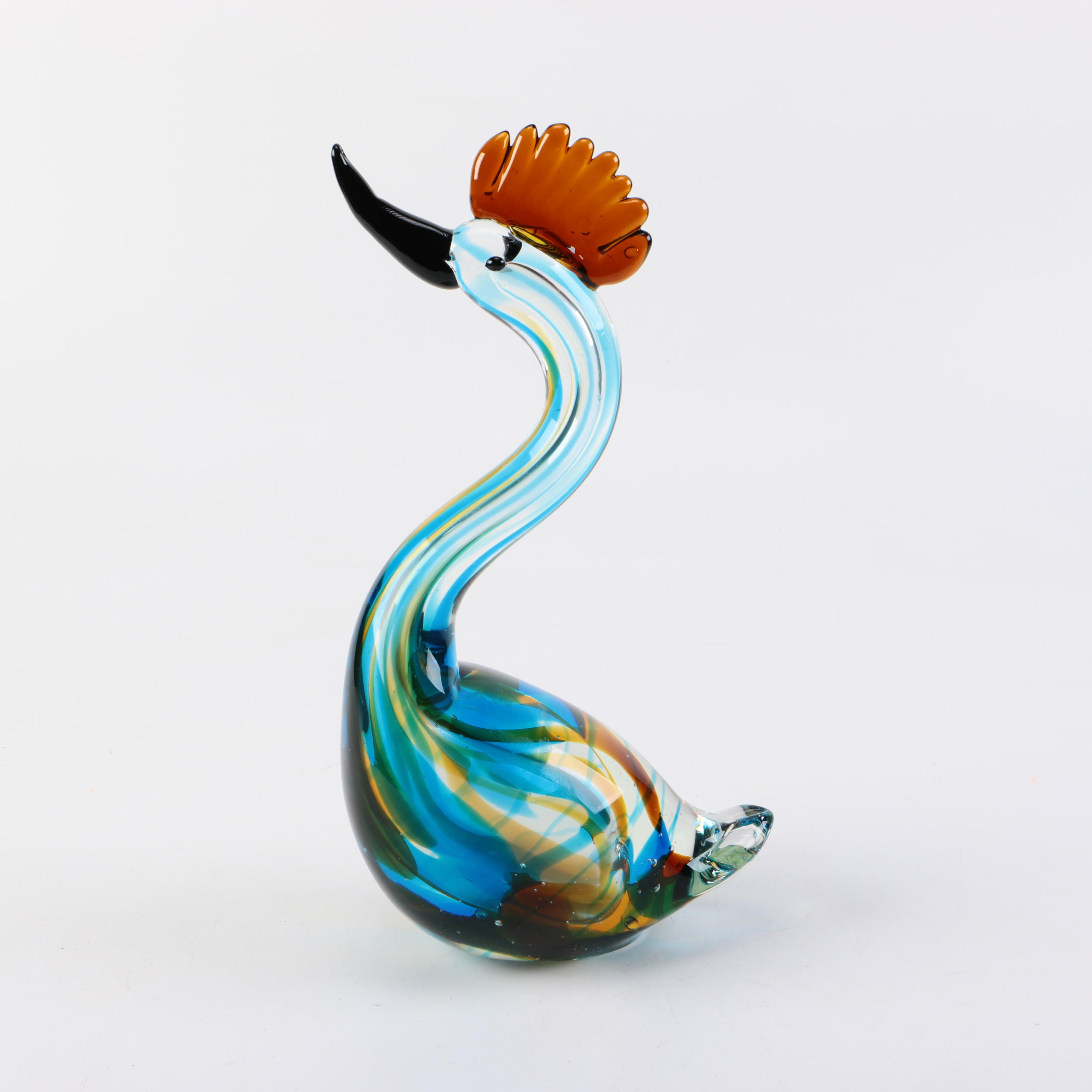 Murano Art Glass Bird Figurine