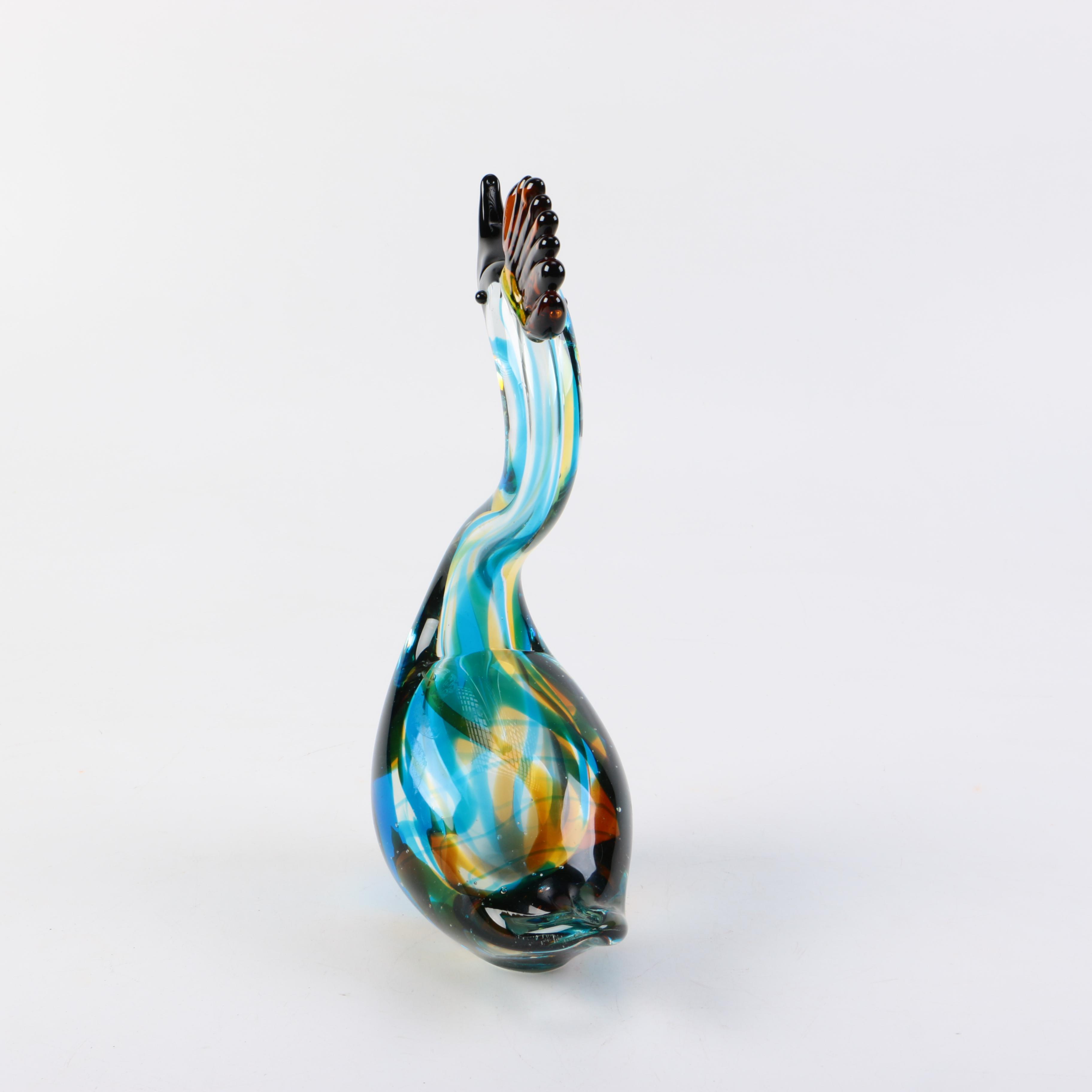 Murano Art Glass Bird Figurine