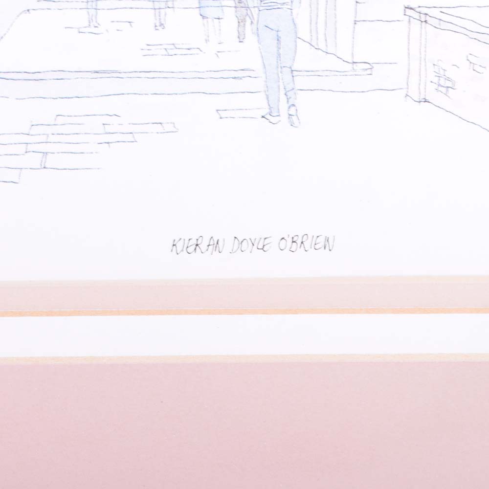 After Kieran Doyle O'Brien Offset Lithograph " Great Victoria Street, Belfast"