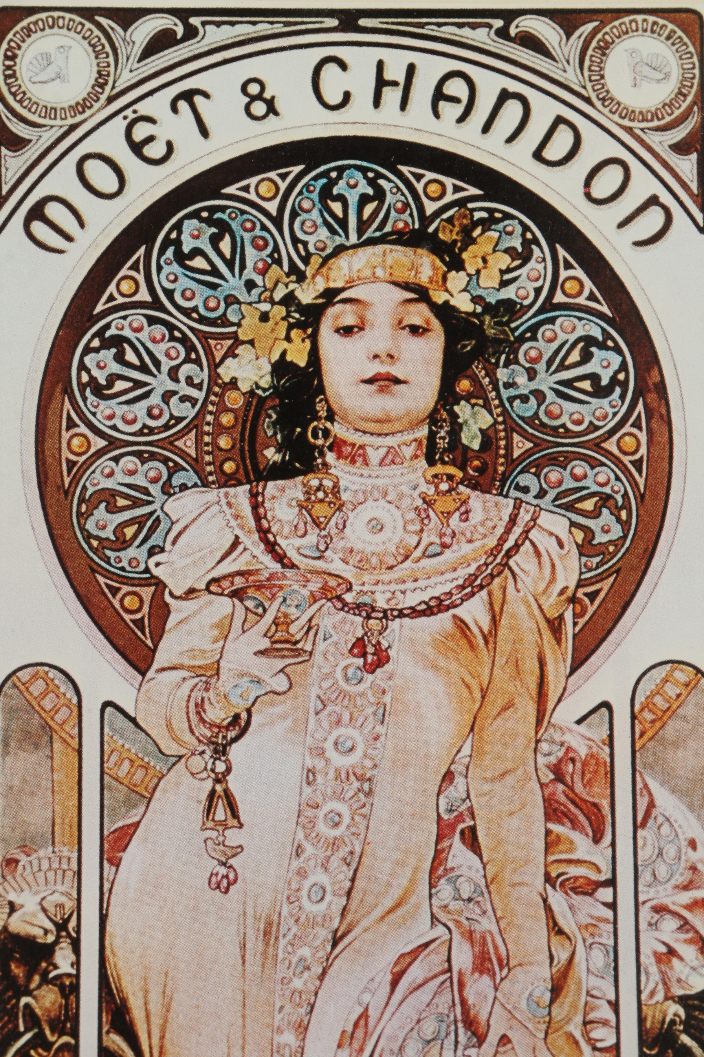 Offset Lithograph Posters After Alphonse Mucha Illustrations