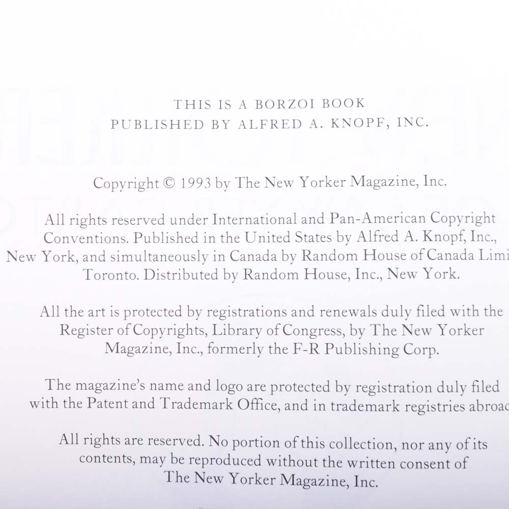 First Edition "The New Yorker Book of Lawyer Cartoons"