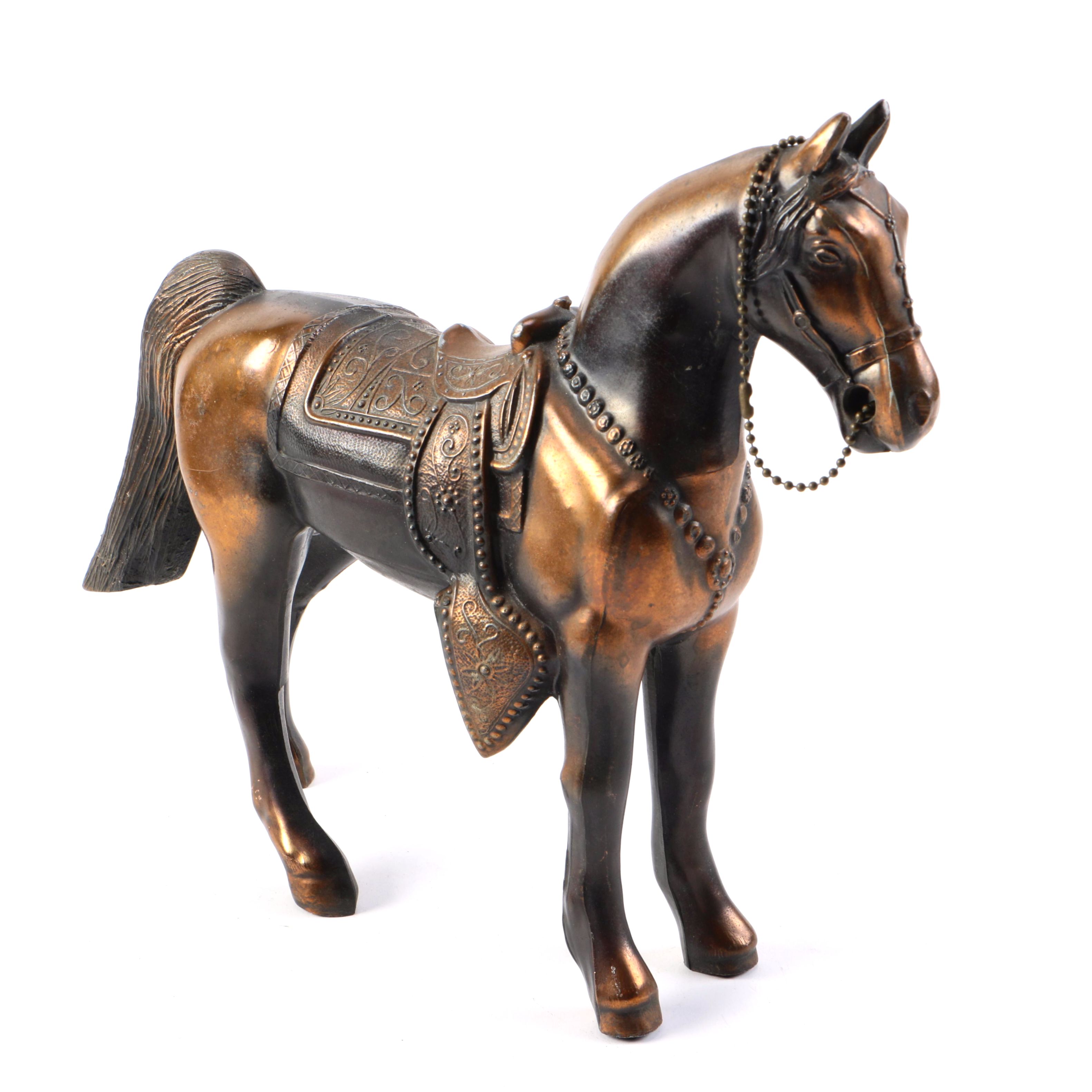 Cast Metal Horse Figurine