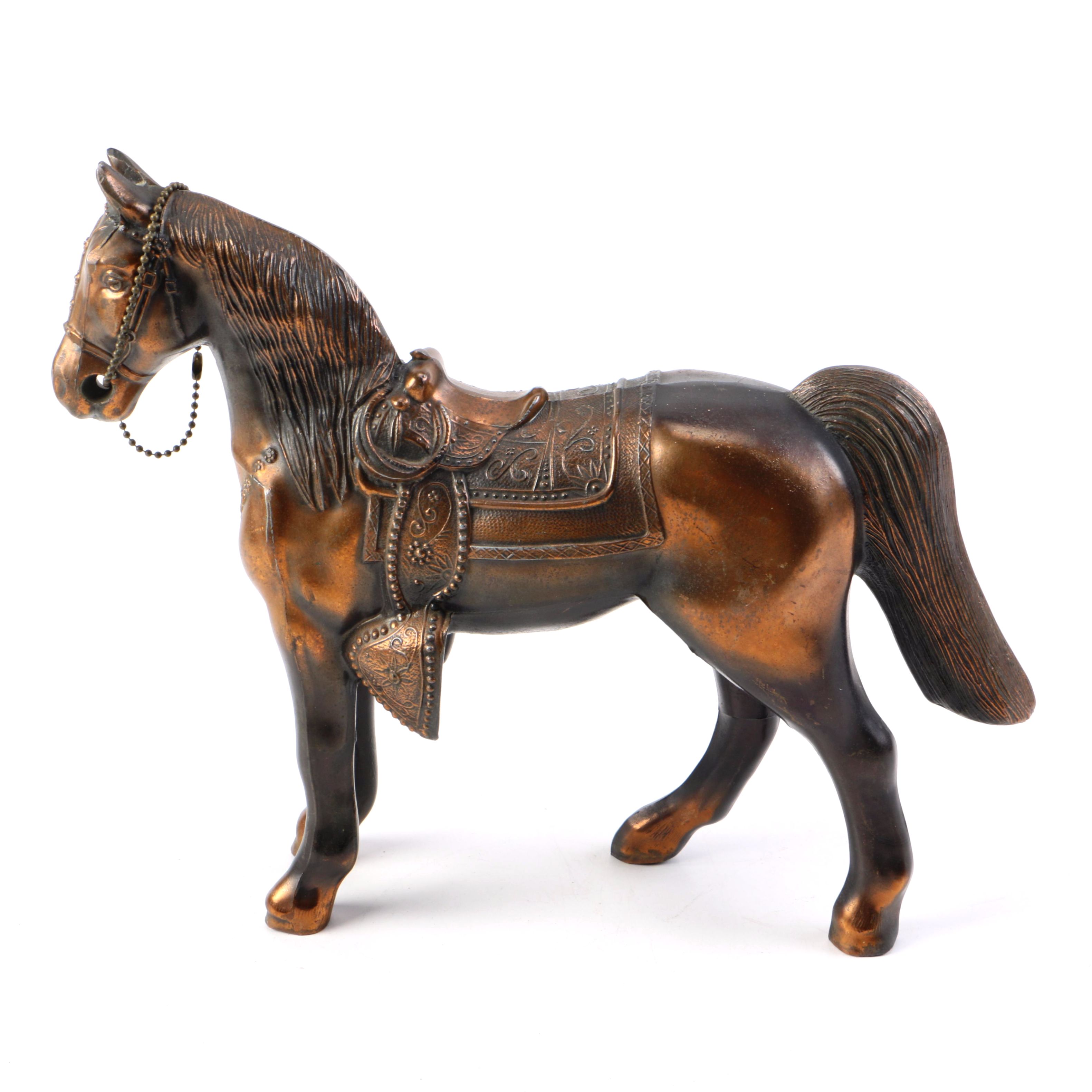 Cast Metal Horse Figurine