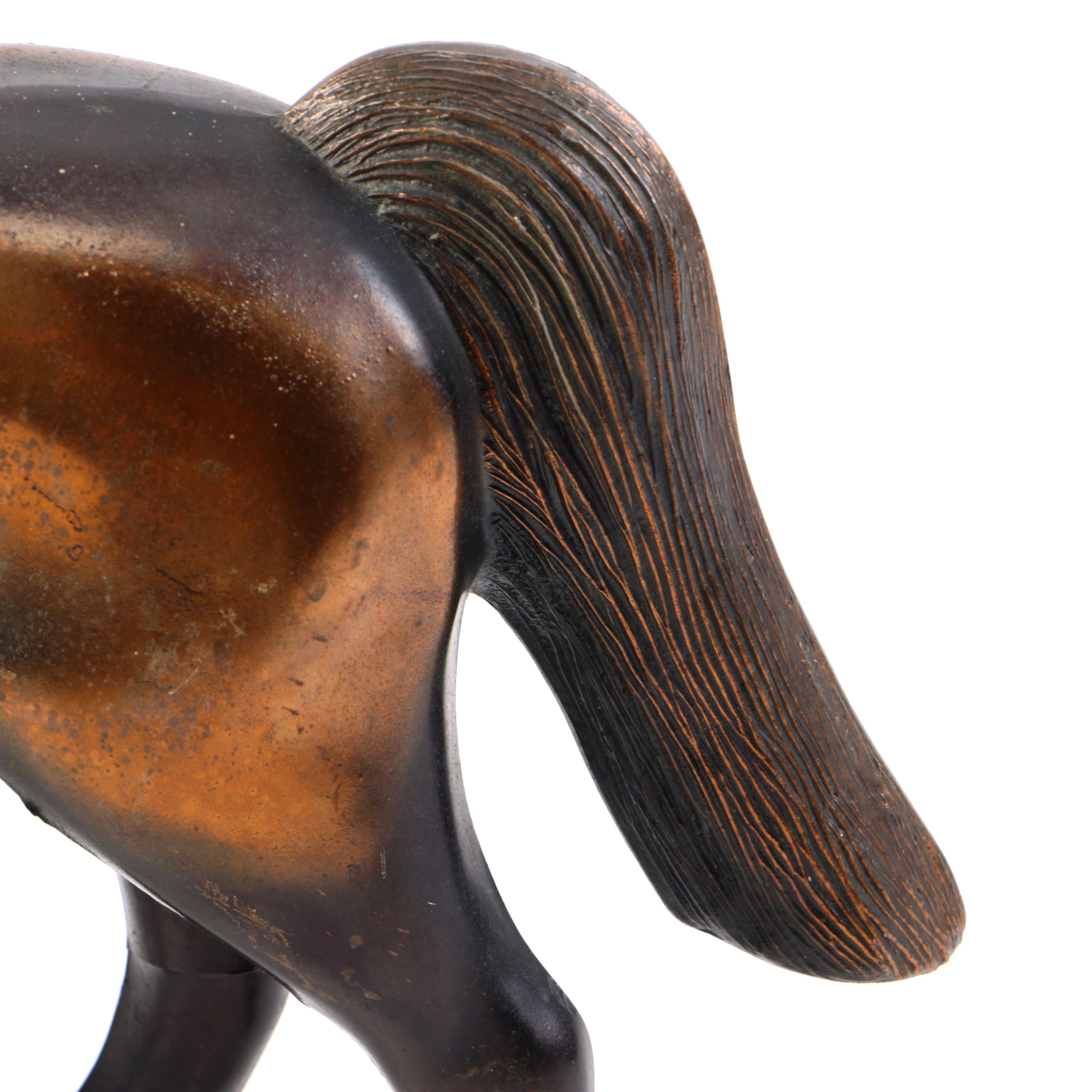 Cast Metal Horse Figurine