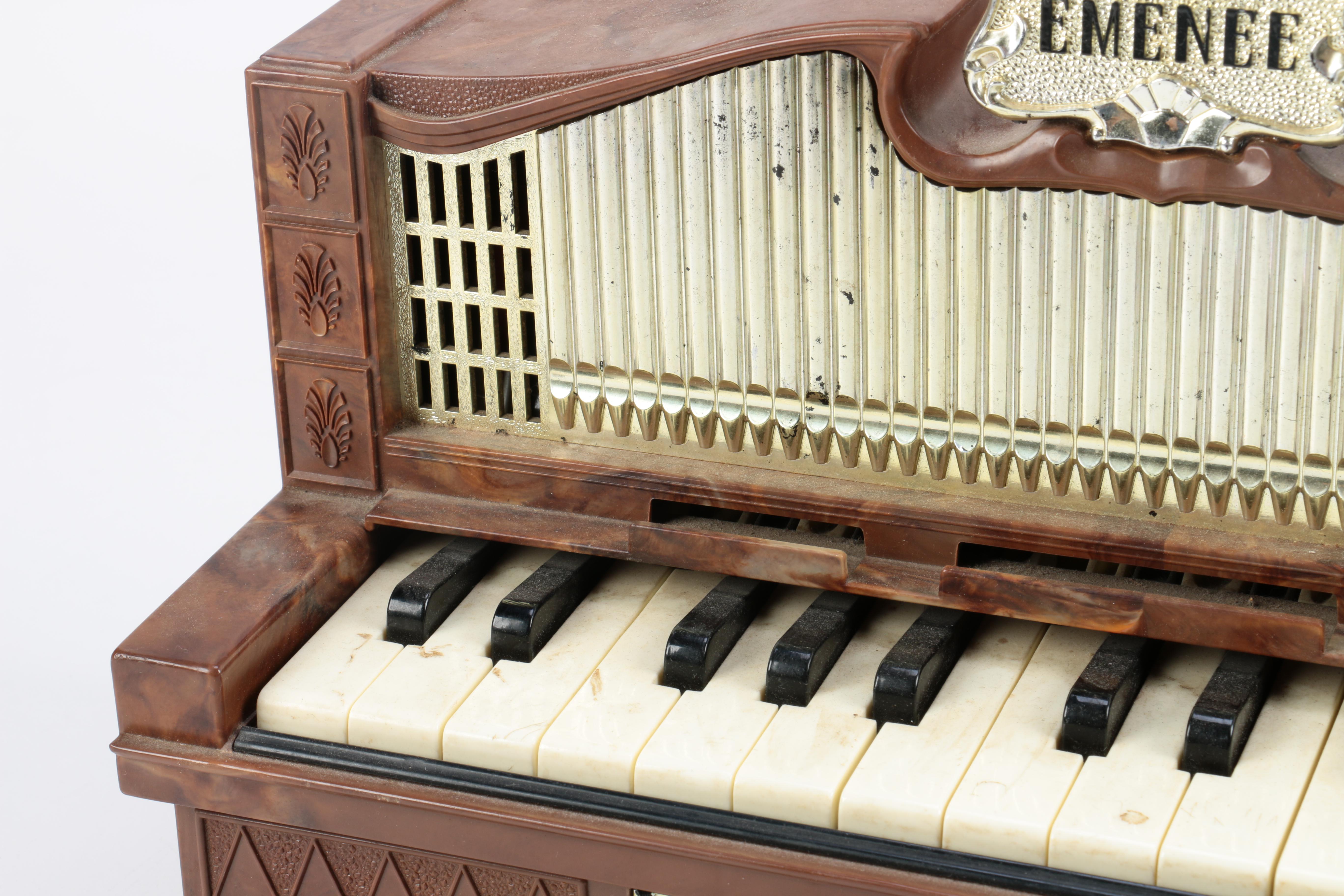 Vintage Emenee Electric Golden Pipe Organ
