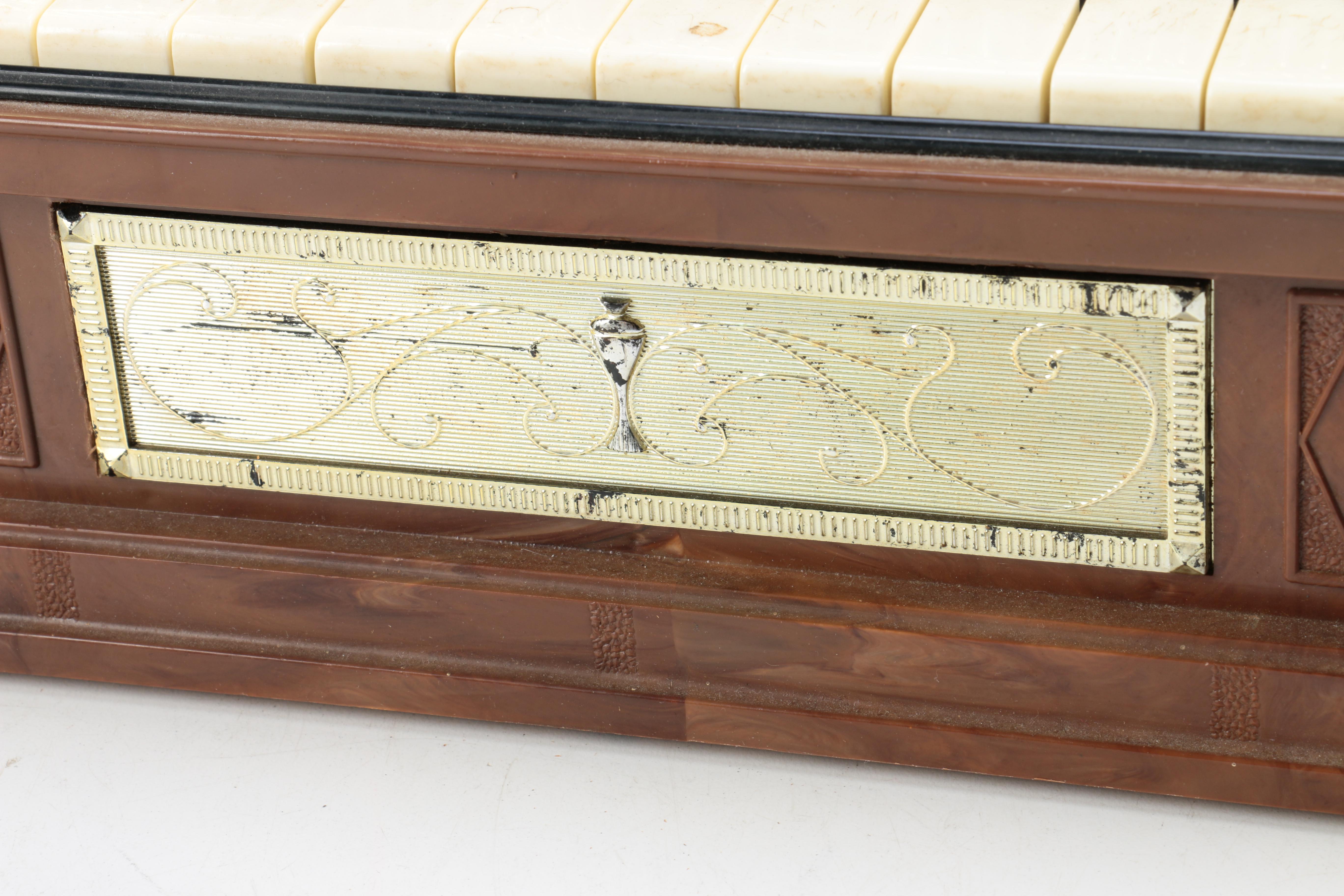 Vintage Emenee Electric Golden Pipe Organ