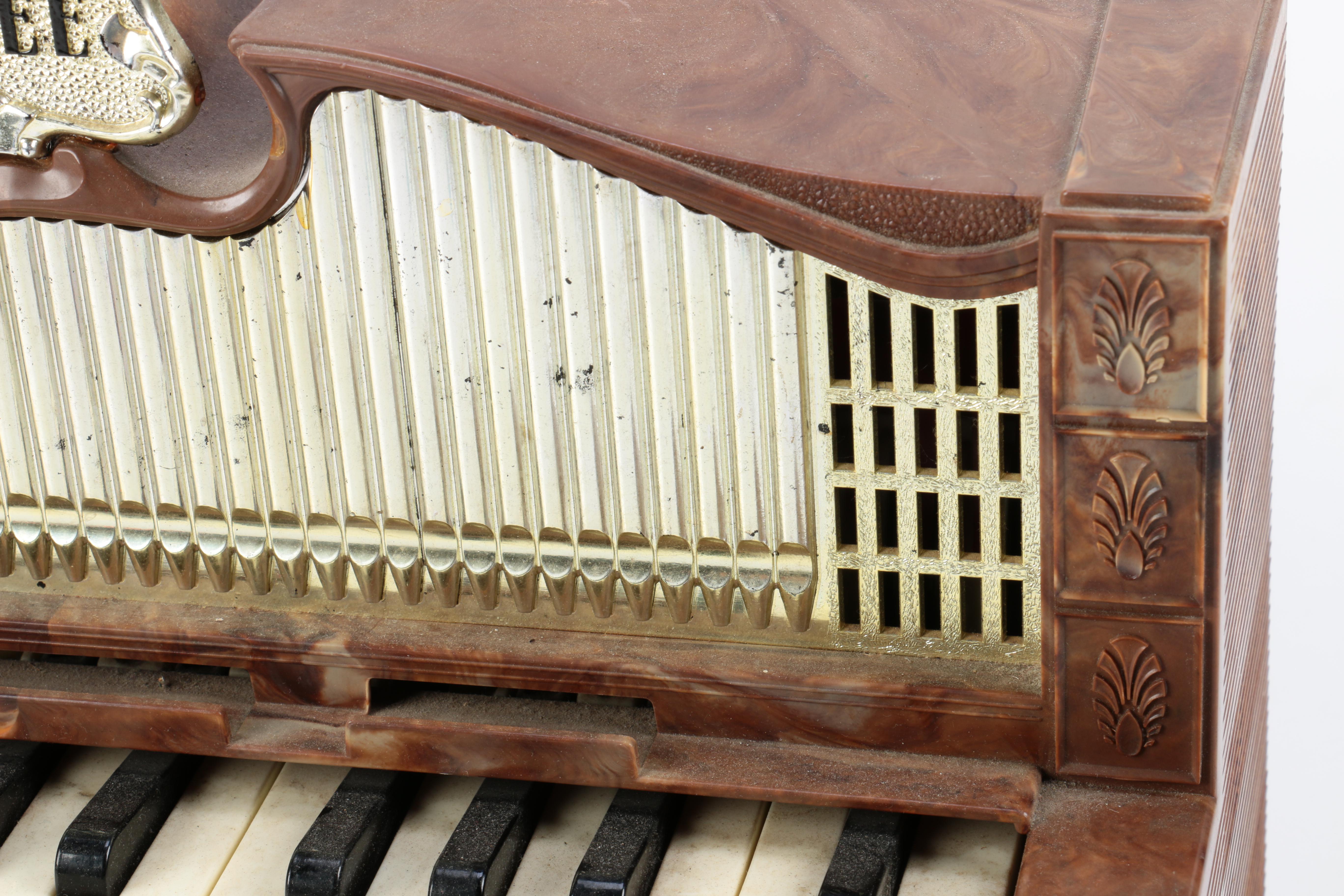 Vintage Emenee Electric Golden Pipe Organ