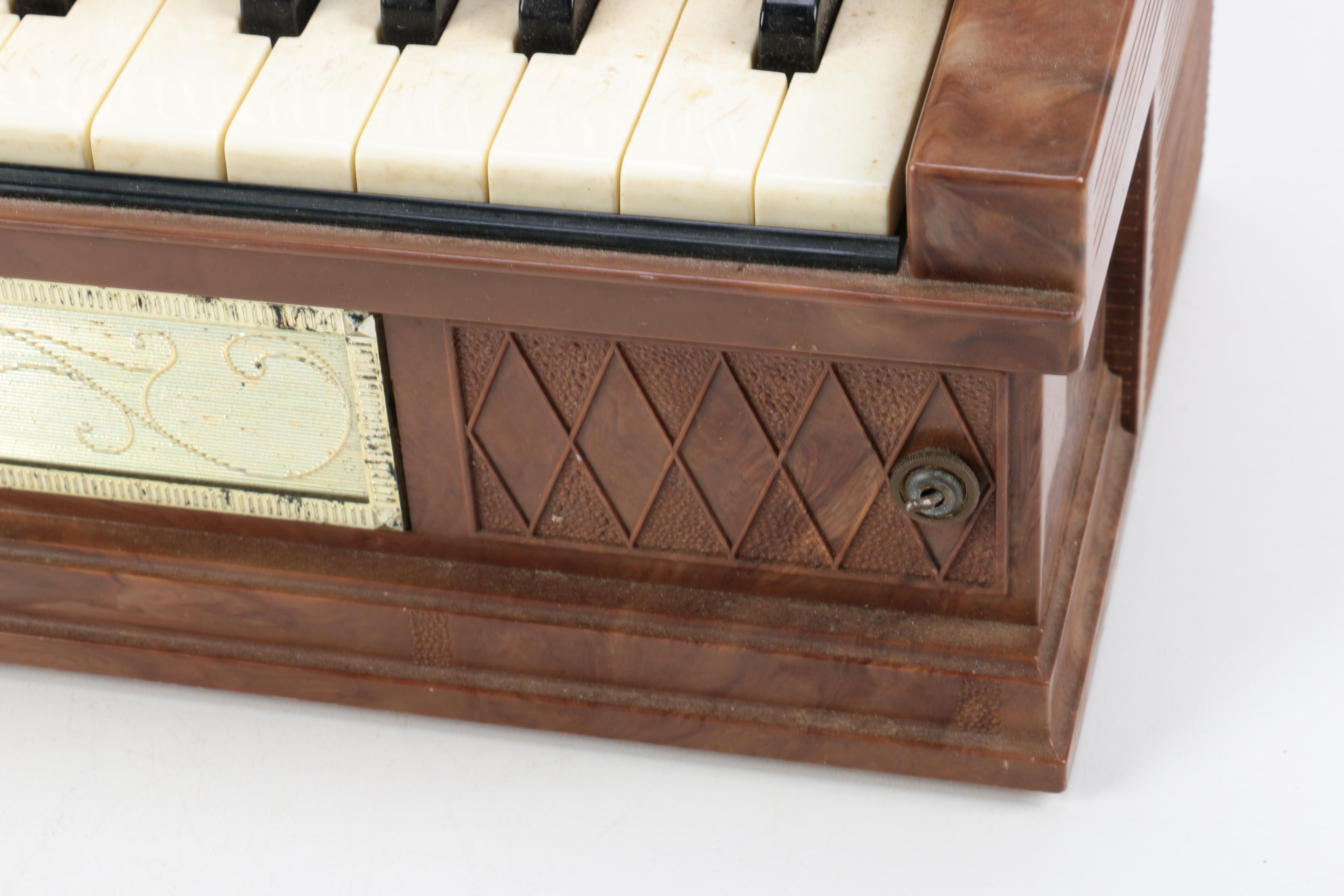 Vintage Emenee Electric Golden Pipe Organ