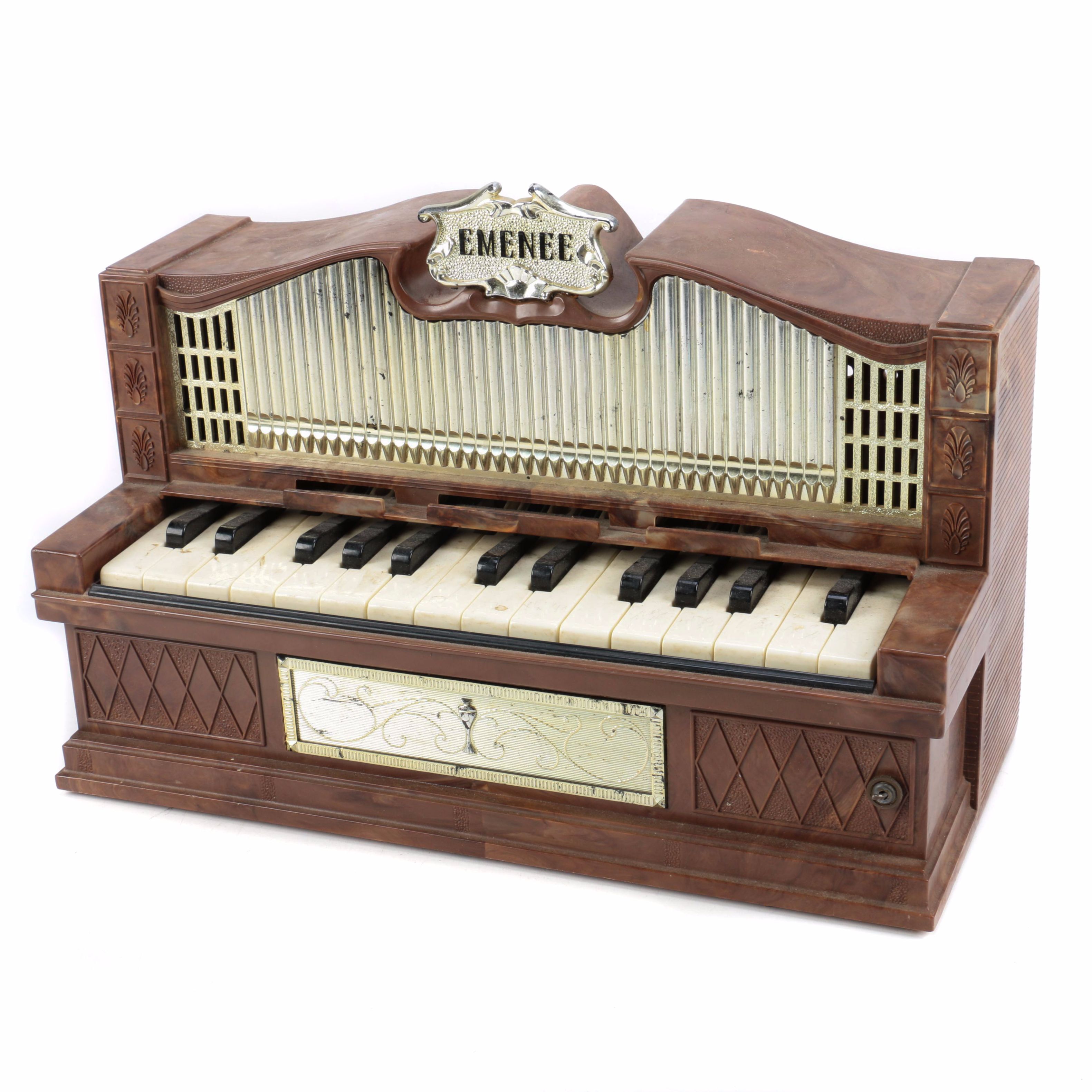 Vintage Emenee Electric Golden Pipe Organ
