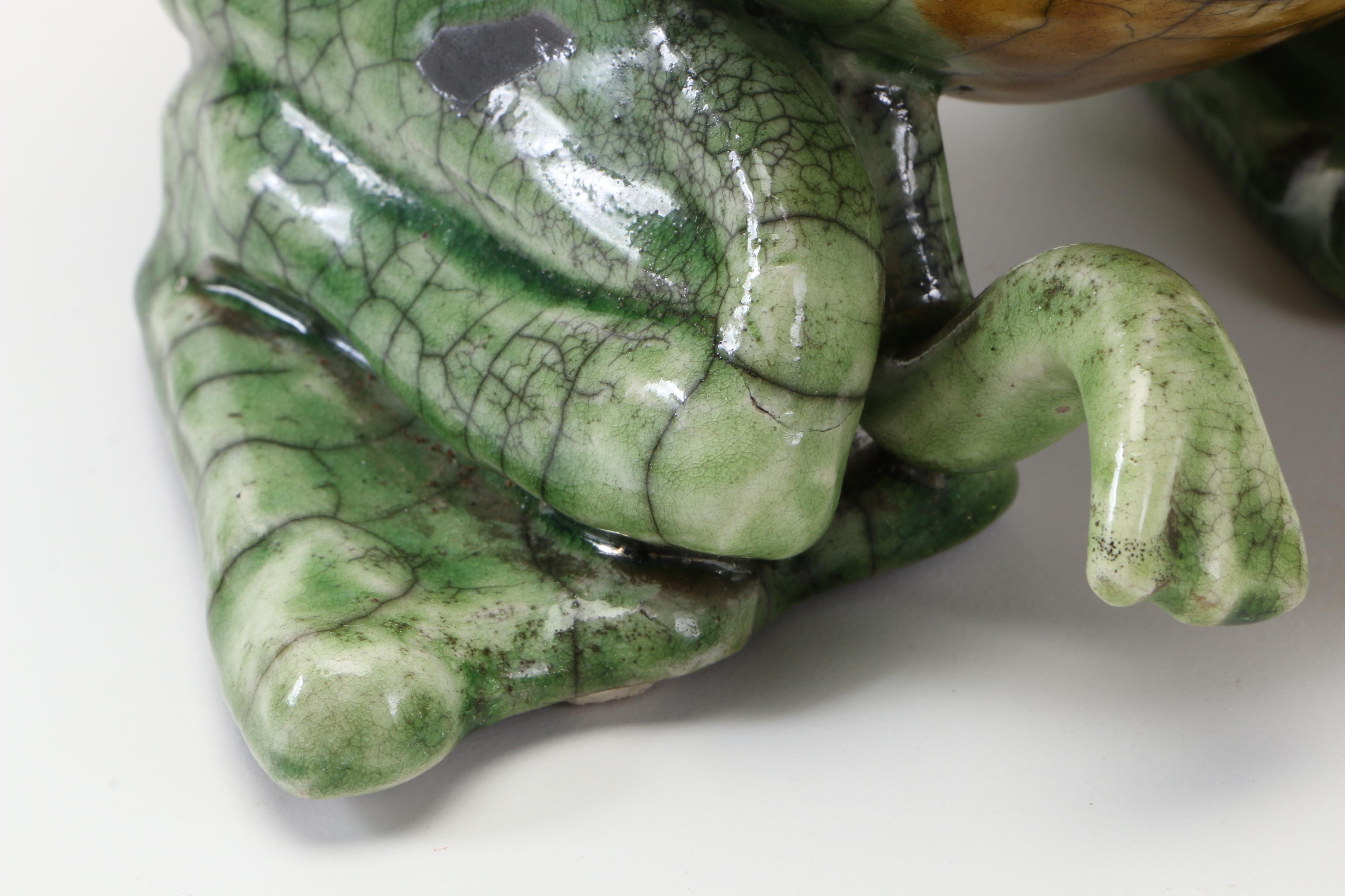 Handbuilt Ceramic Frog Figurine