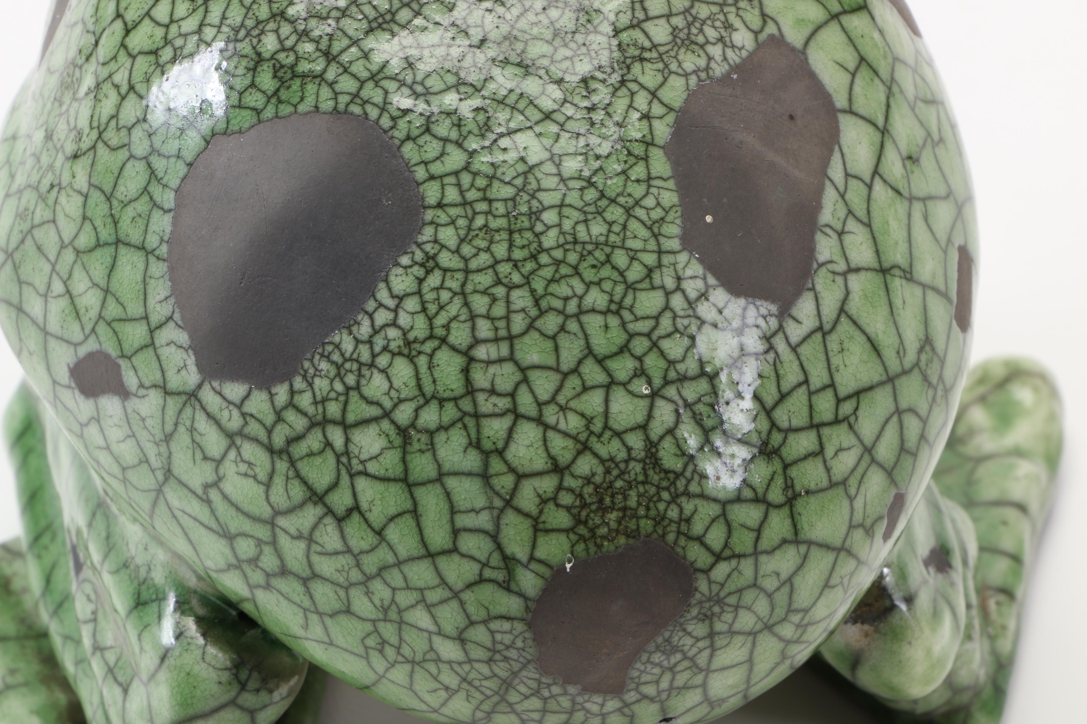 Handbuilt Ceramic Frog Figurine