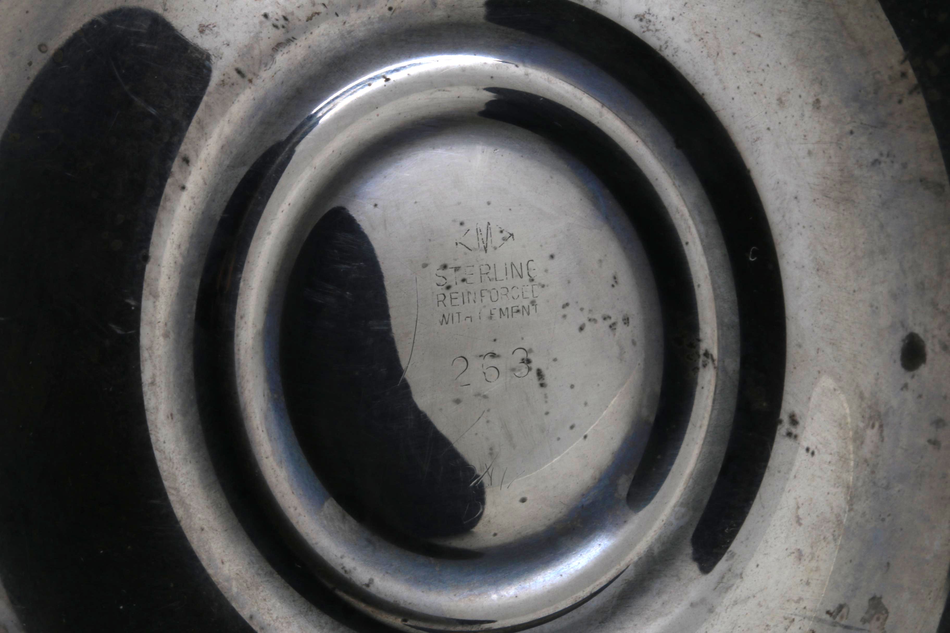 Pair of Vintage Mueck-Carey Co. Weighted Sterling Candlesticks