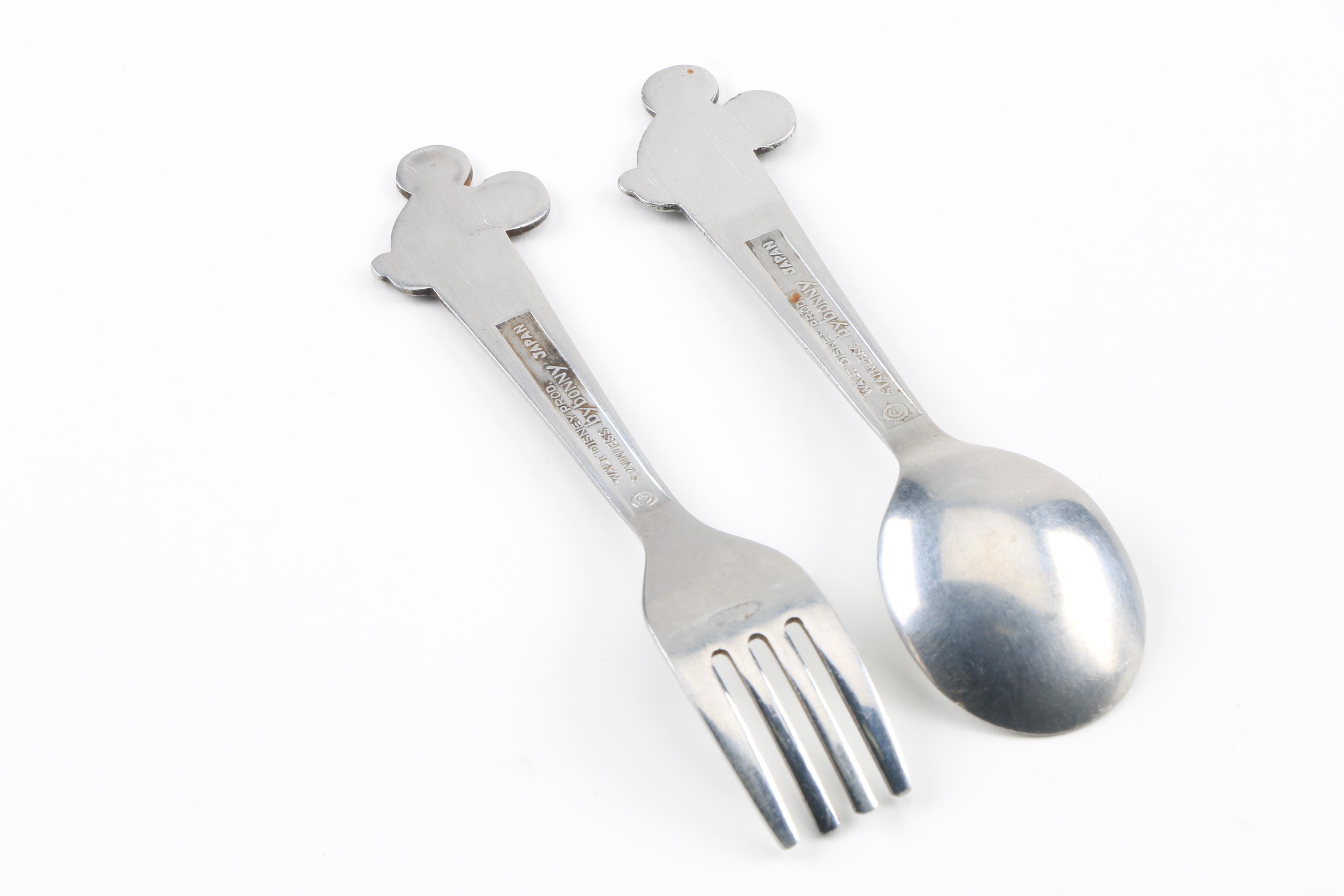 Vintage Stainless Steel Walt Disney Youth Flatware