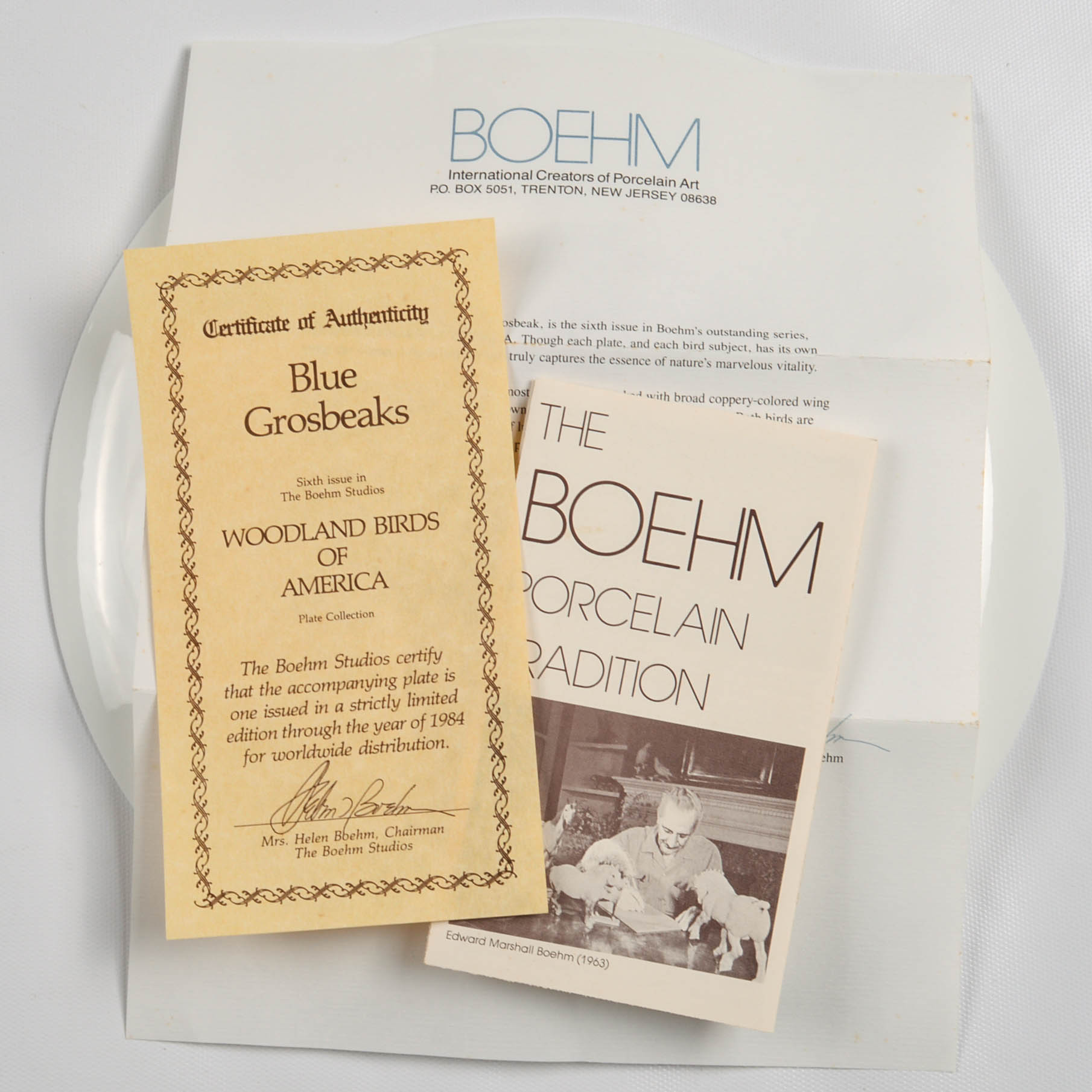 Boehm "Woodland Birds Of America" Plate Collection