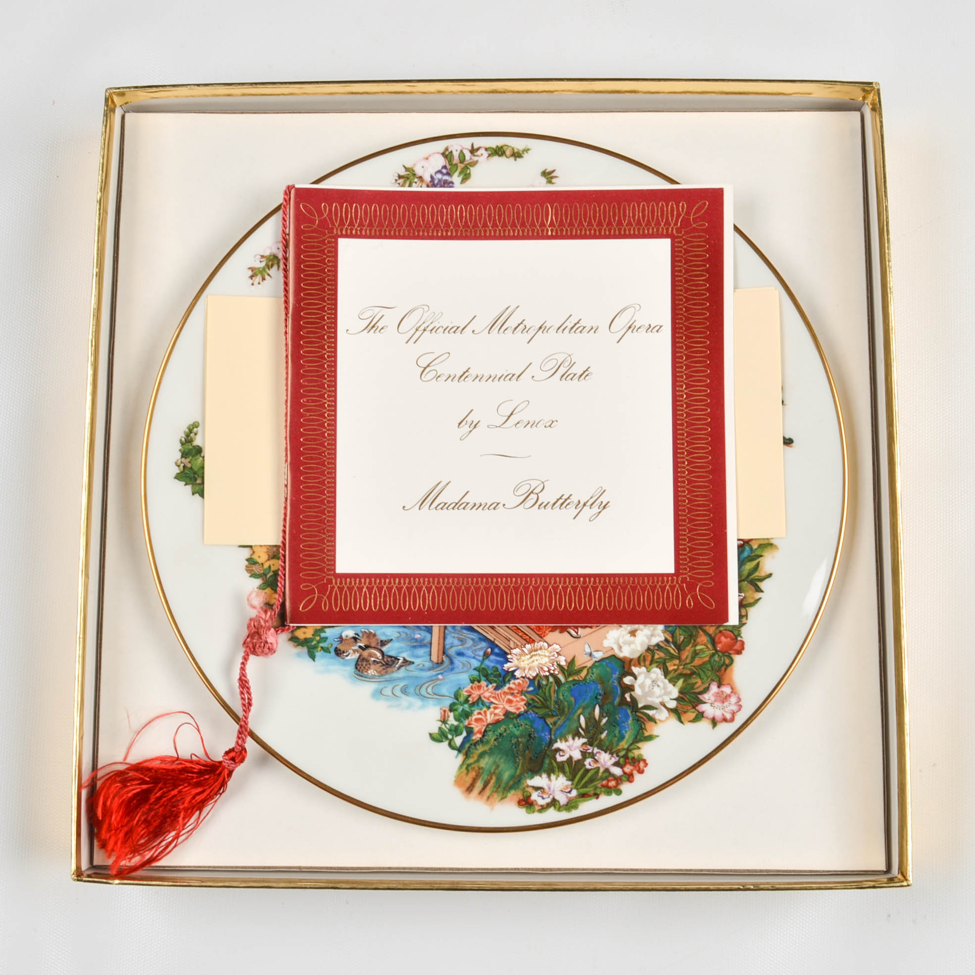 Metropolitan Opera Centennial “Madama Butterfly” Plate By Lenox
