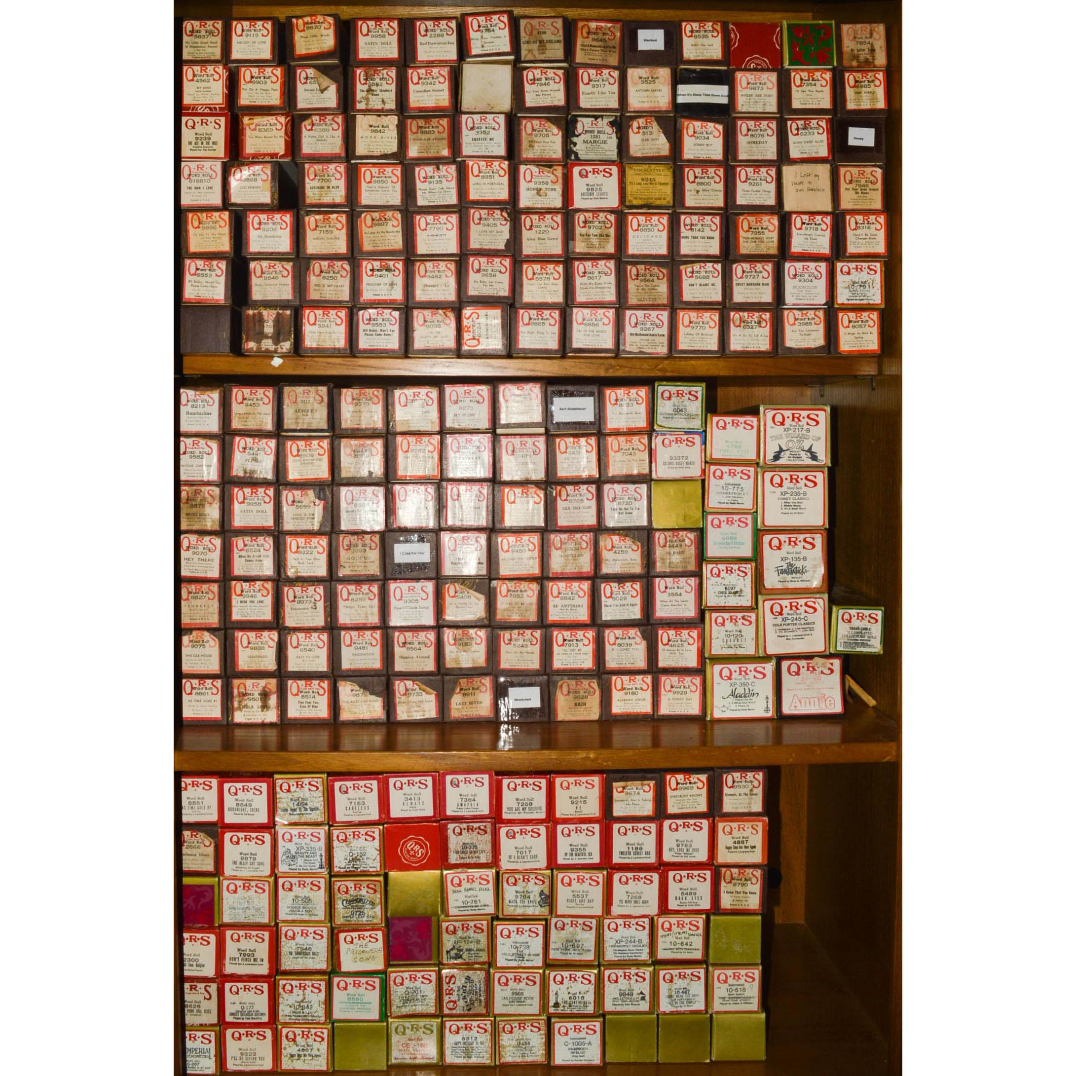 Over 200 Player Piano Rolls