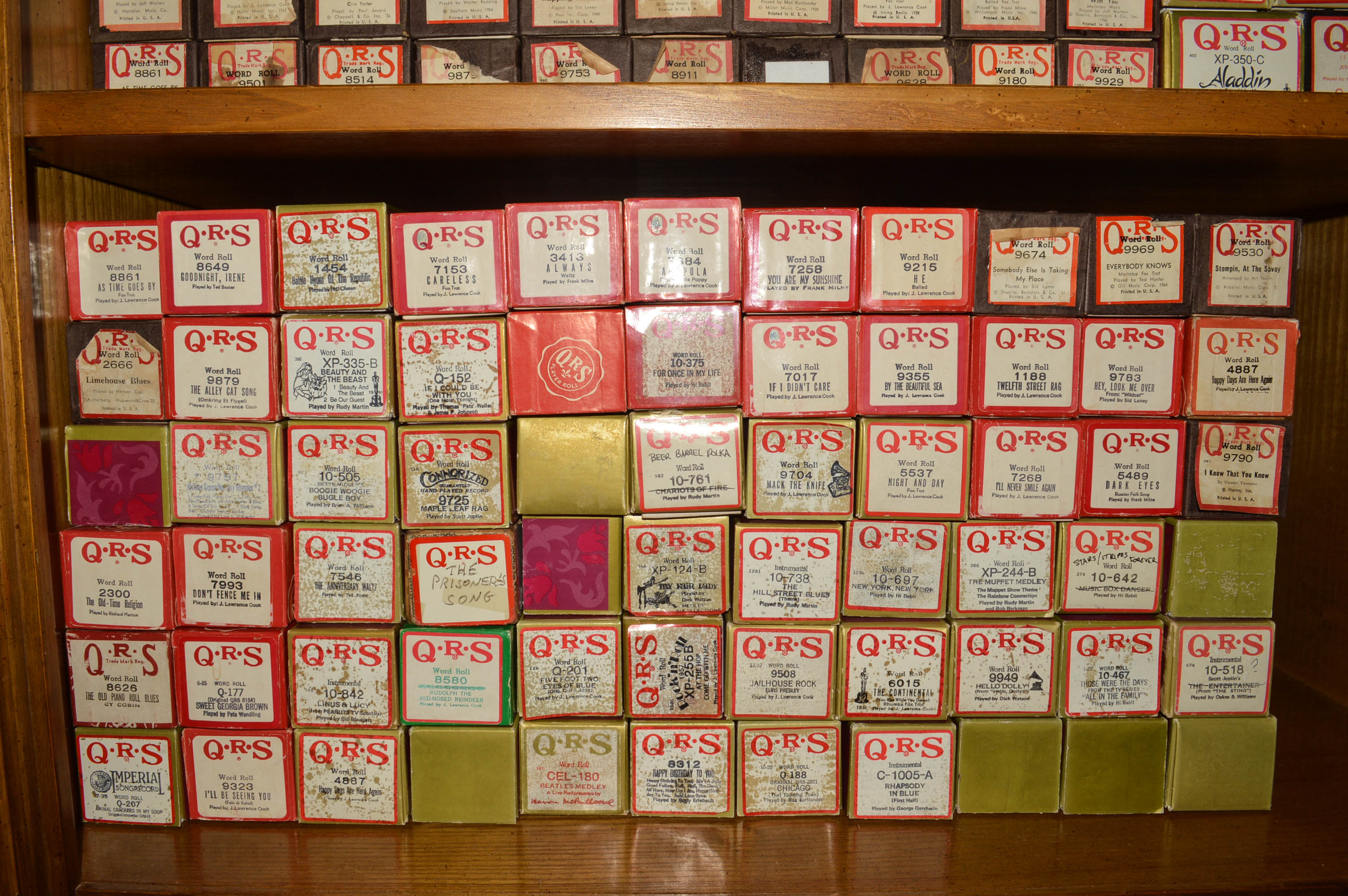 Over 200 Player Piano Rolls