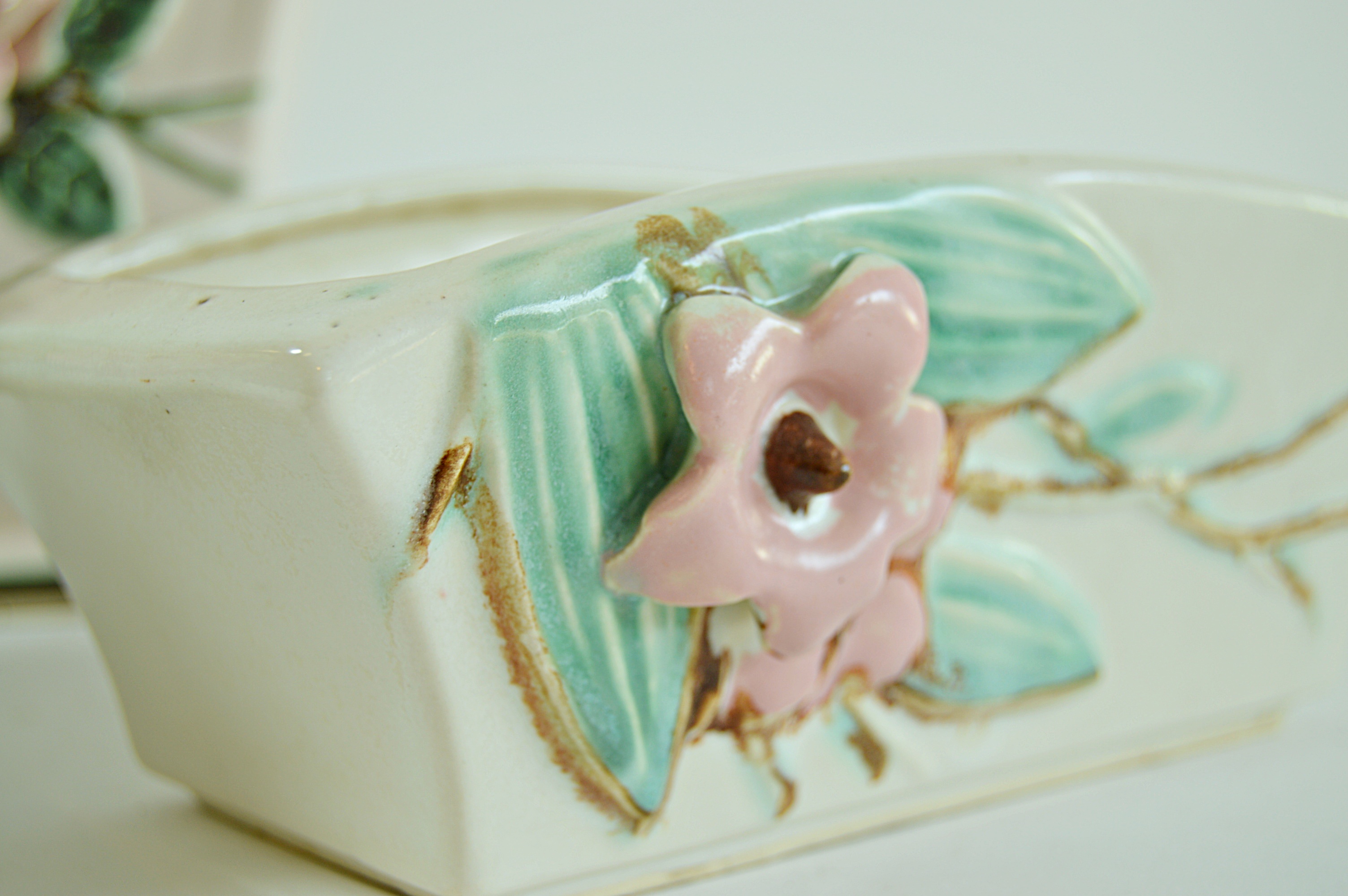 Vintage McCoy "Blossom Time" Planters