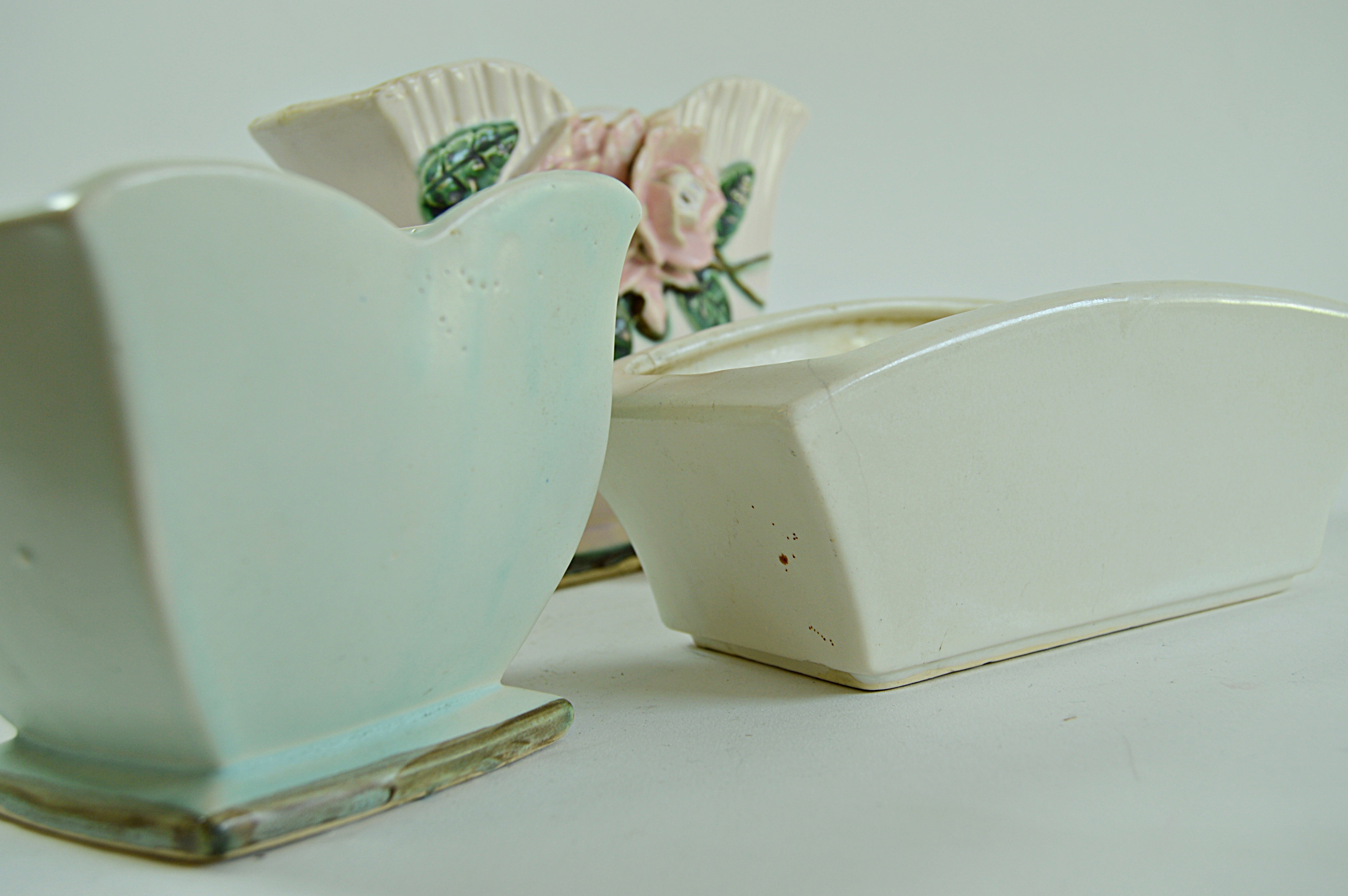 Vintage McCoy "Blossom Time" Planters