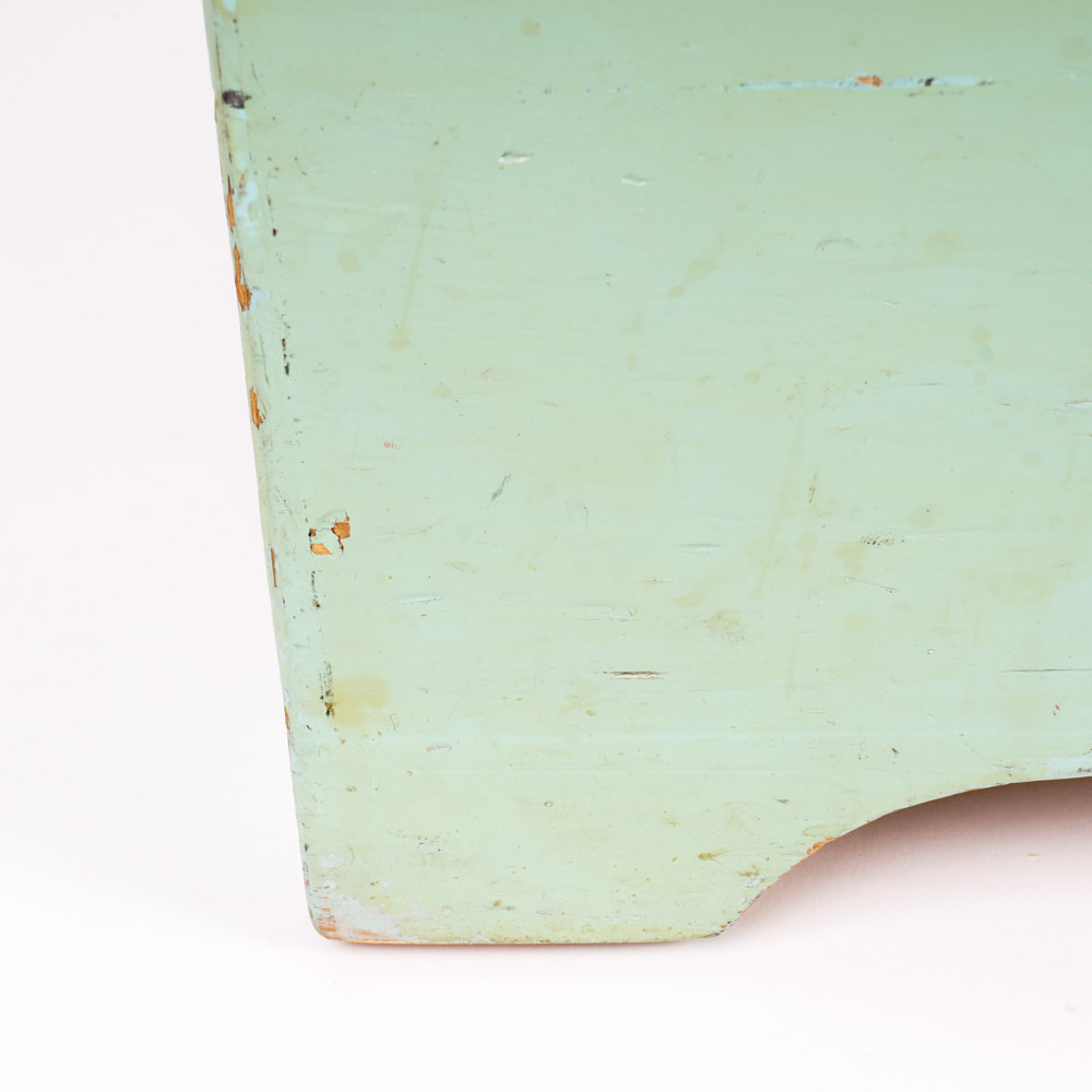 Vintage Painted Wood Toy Box