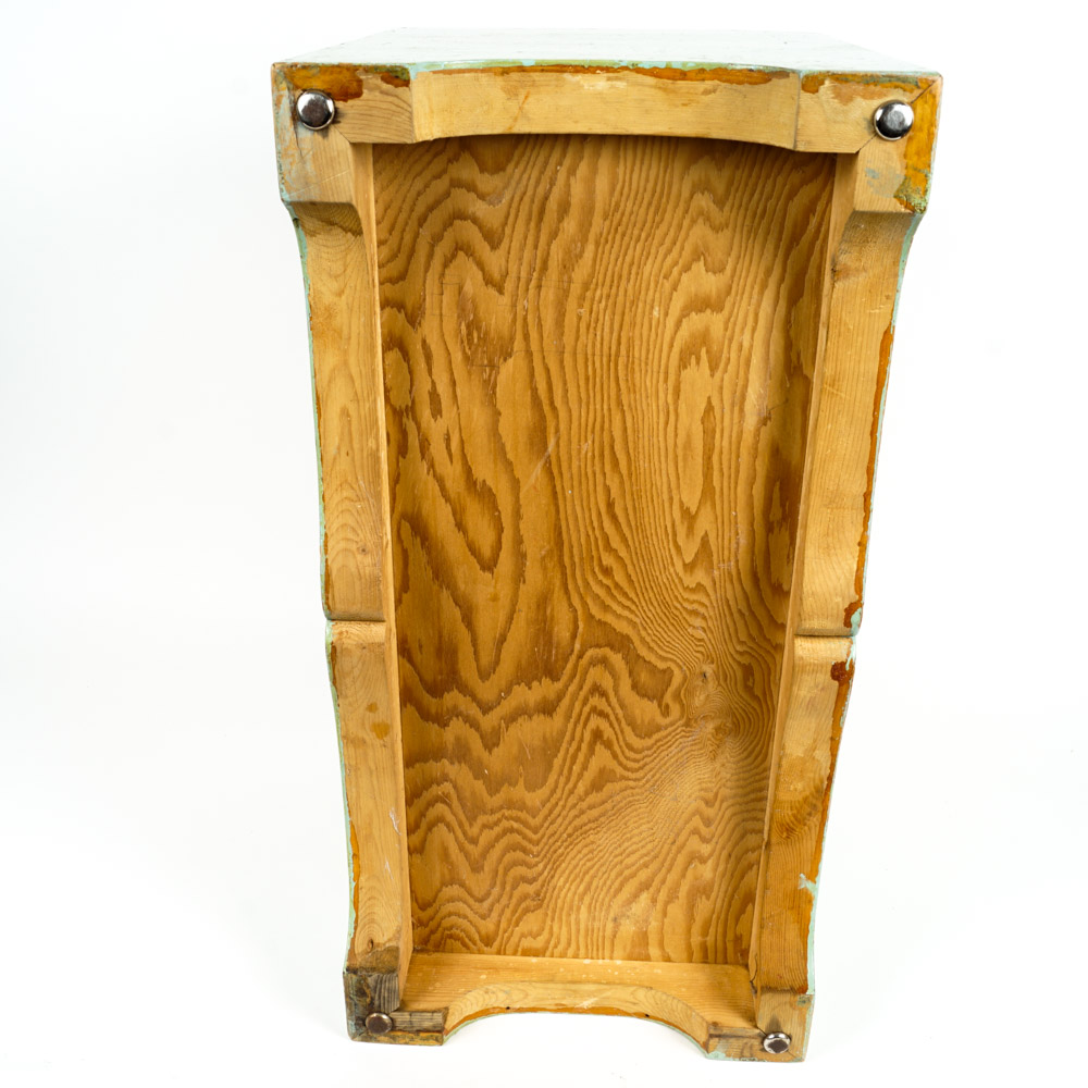 Vintage Painted Wood Toy Box