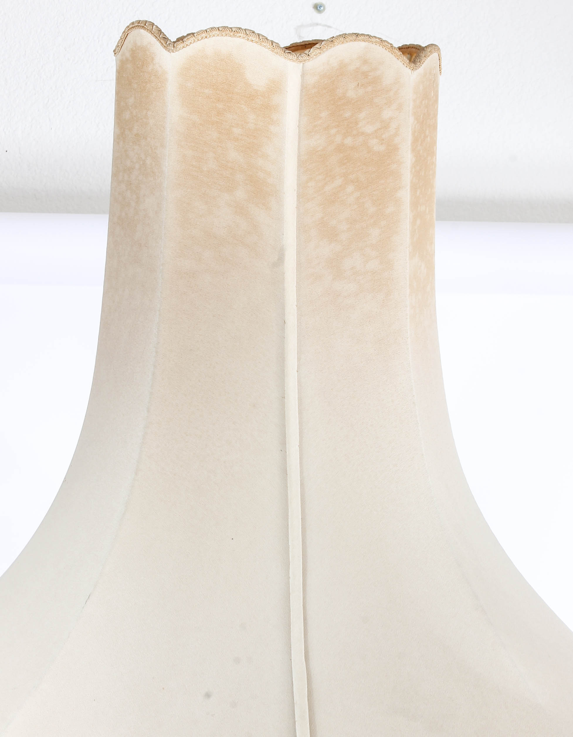 Modern Dresden-Style Hand Painted Ceramic Lamp