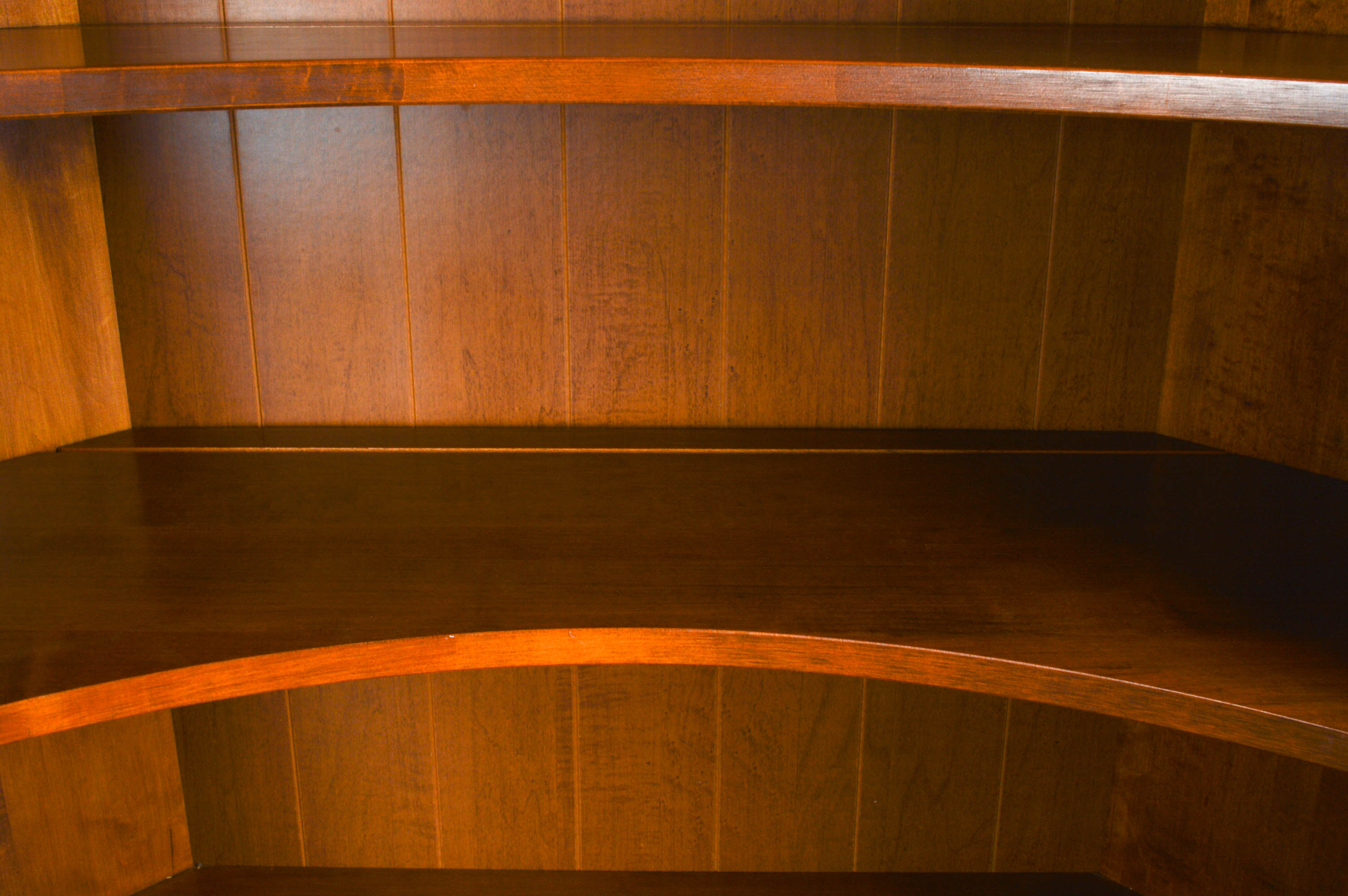 Heywood-Wakefield Corner Cabinet With Matching Chair