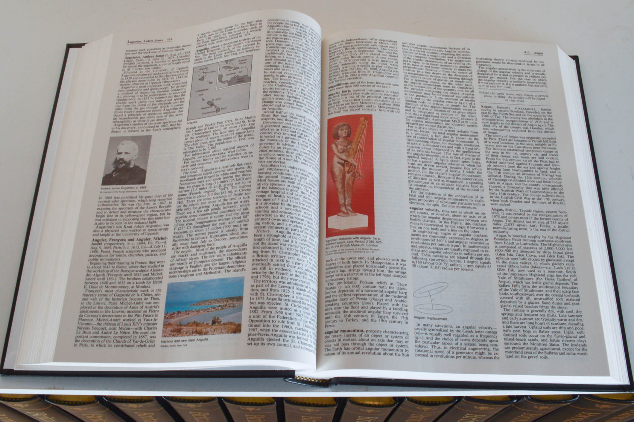 15th Edition Encyclopædia Brittanica and Bookcase