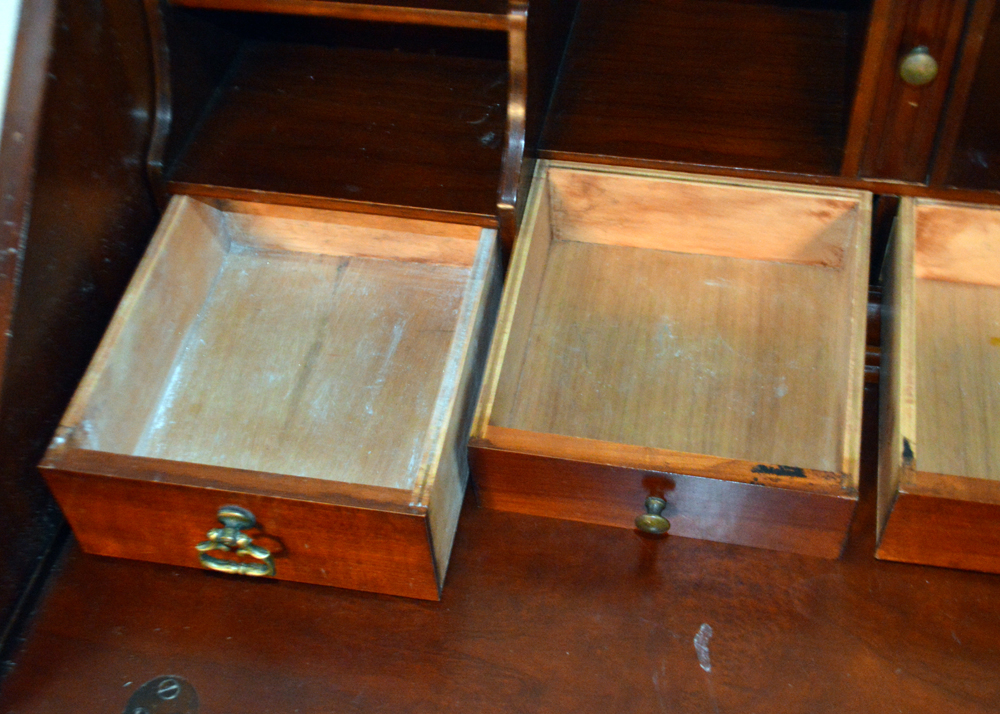 Vintage Solid Cherry Secretary Desk by Davis Cabinet Company