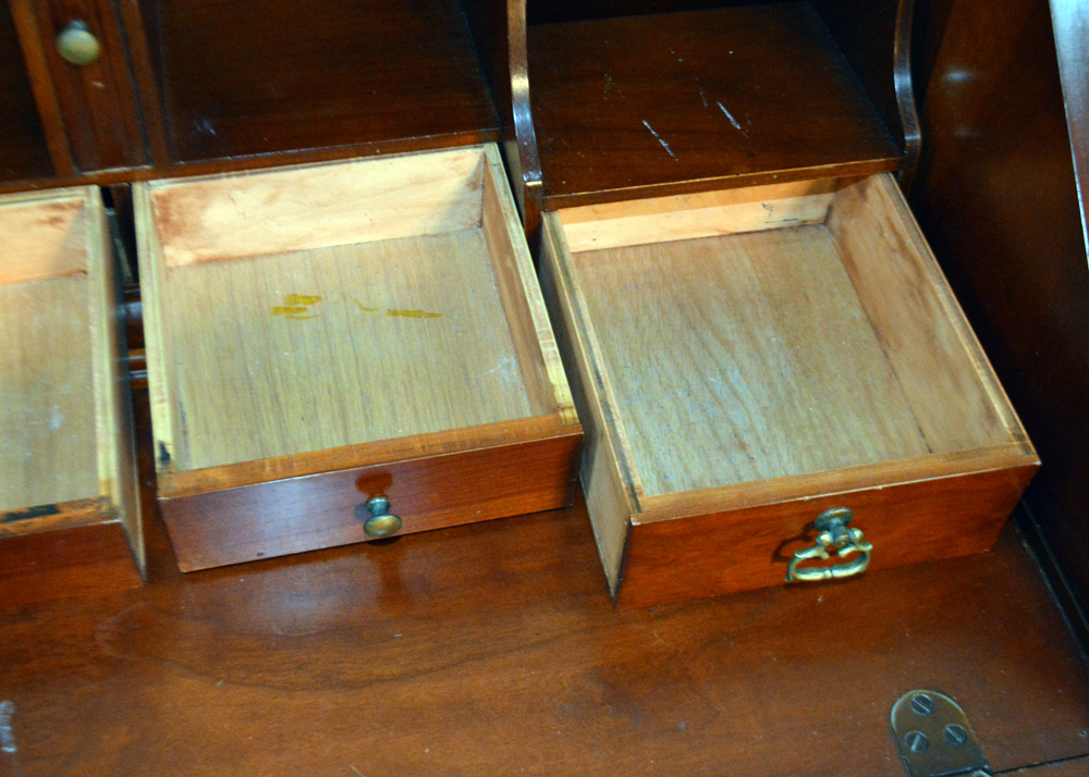 Vintage Solid Cherry Secretary Desk by Davis Cabinet Company