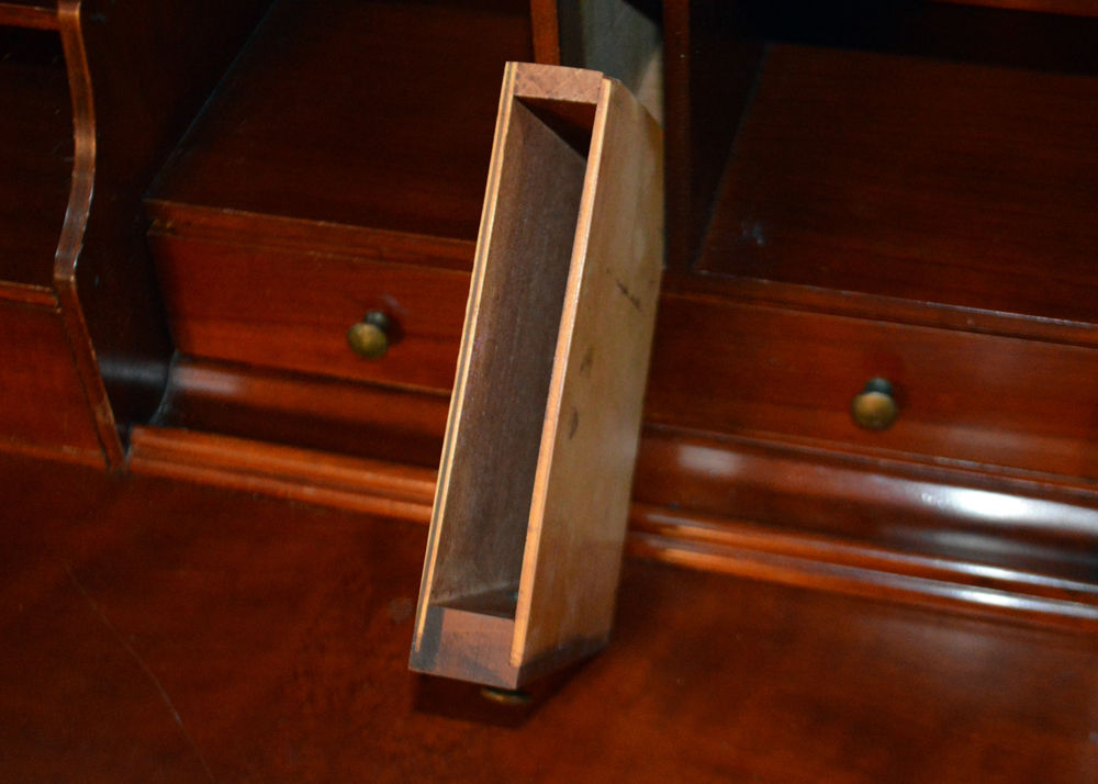 Vintage Solid Cherry Secretary Desk by Davis Cabinet Company