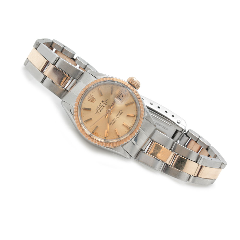Rolex Oyster Perpetual Datejust Two-Tone Watch Including 14K Gold