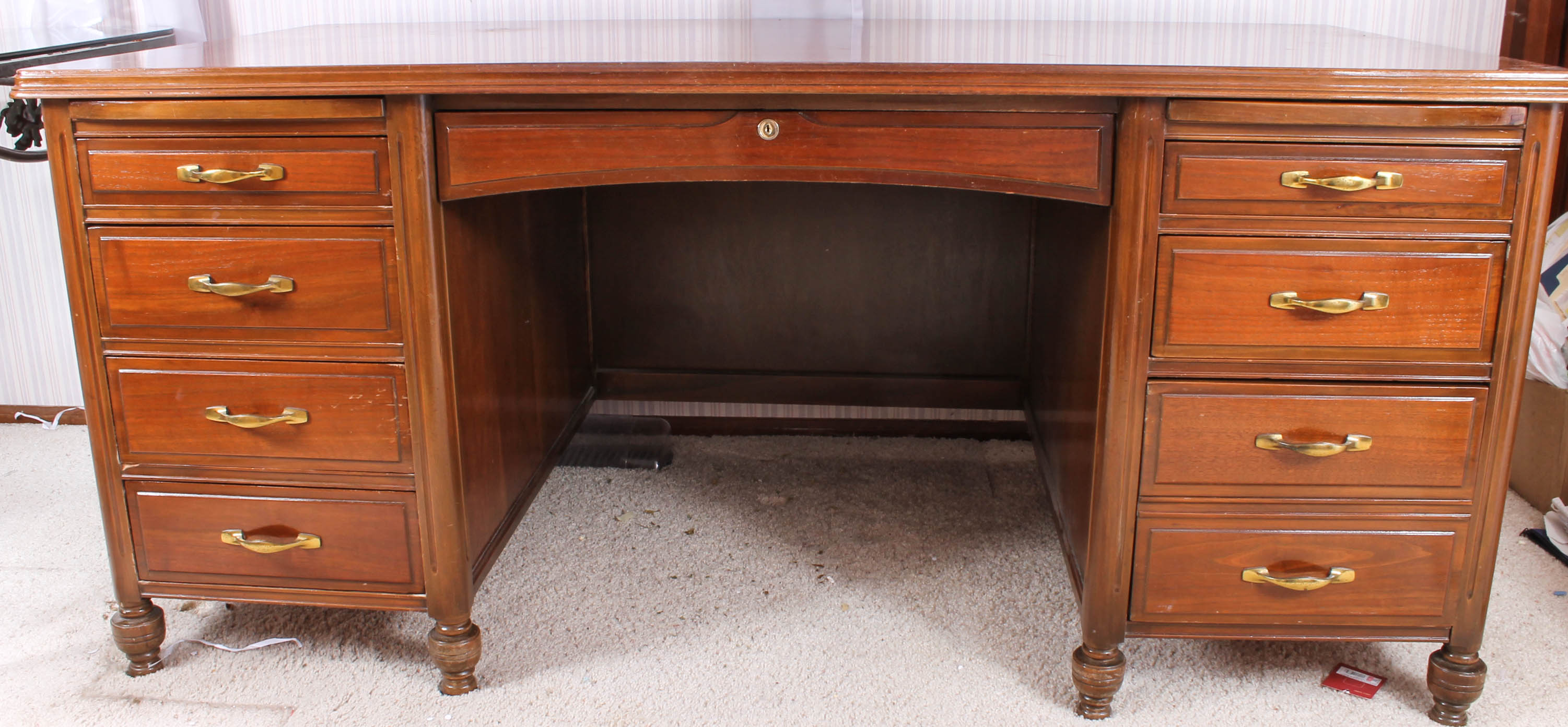 Vintage Wooden Desk by Indiana Desk Company